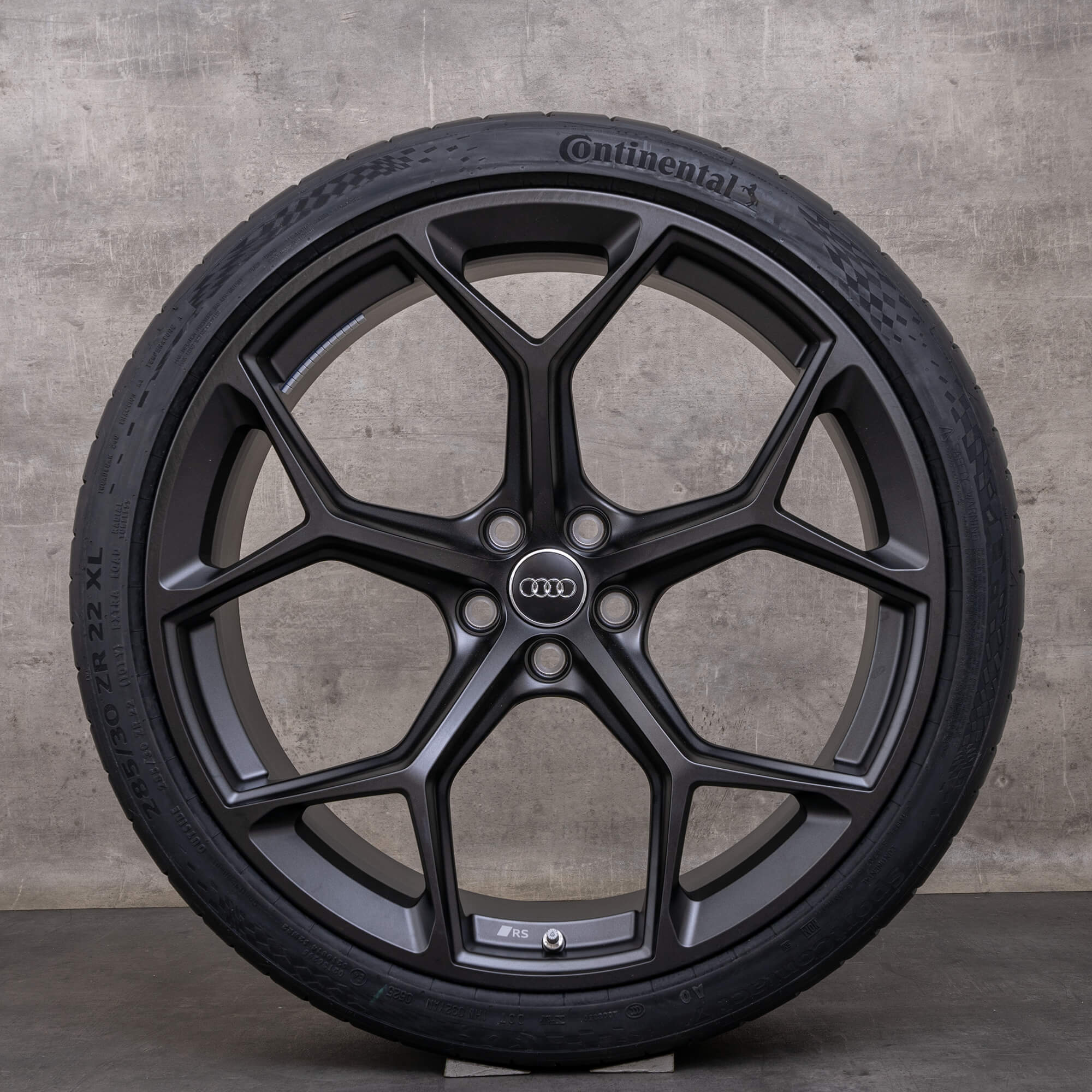 Originele Audi RS6 RS7 velgen 22 inch 4K C8 zomerwielen 4K0601025BM Performance honingraat design titanium mat