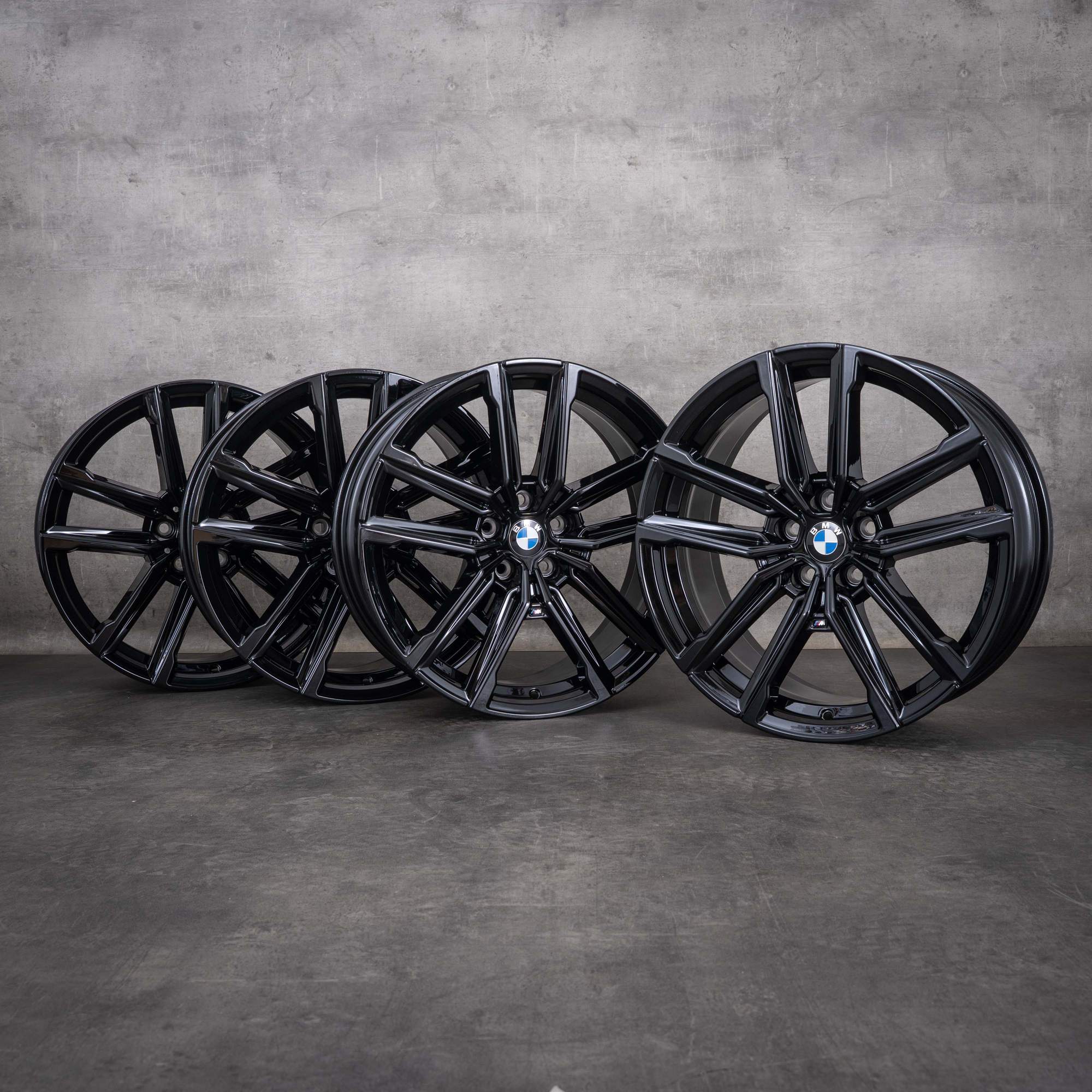 Oryginalne felgi BMW serii 2, Seria 3 i 4, 19 cali, G42, G20, G21, G22, G23, stylizacja 797 M, 8747000, 8747001, czarny połysk