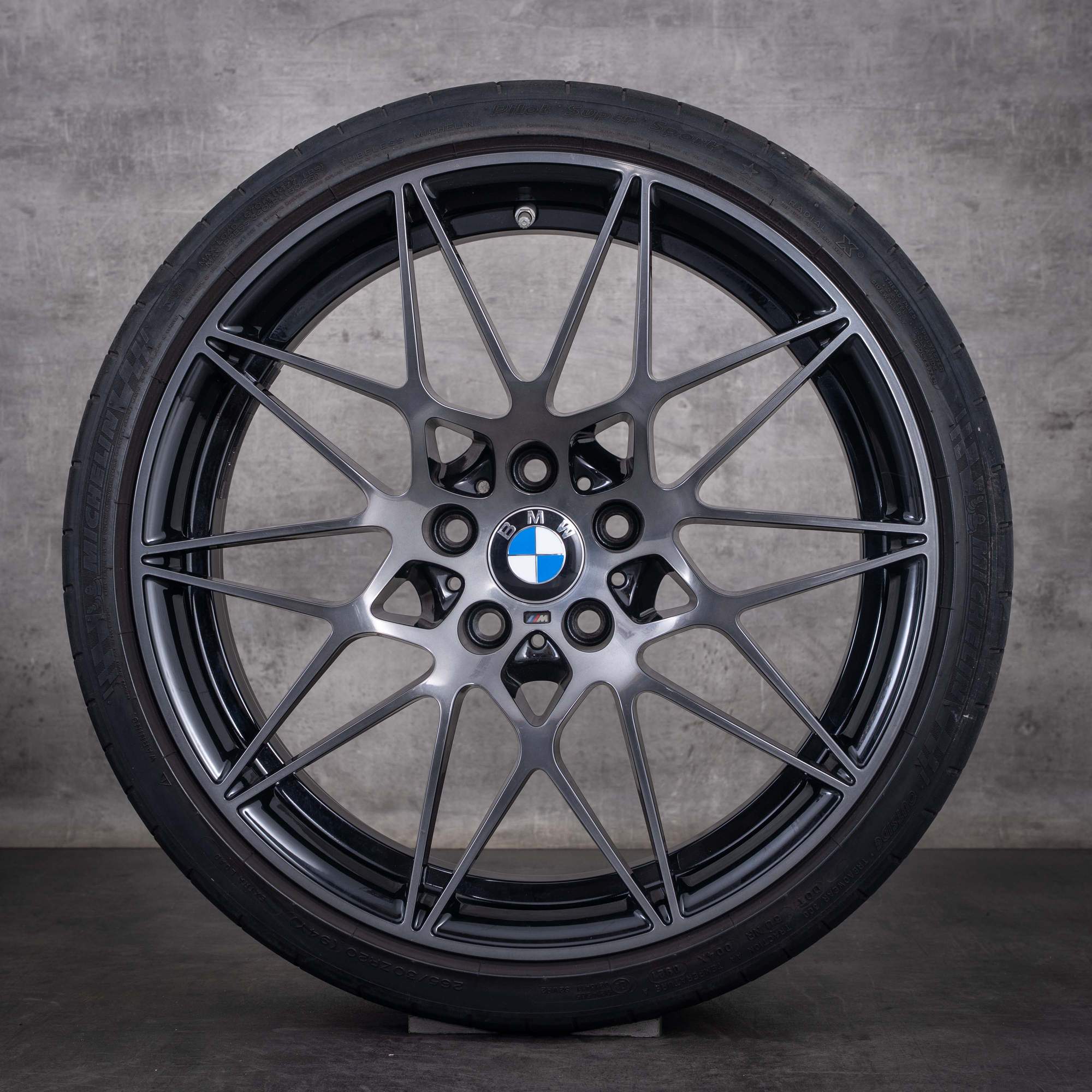 Original BMW X1 X2 Felgen 19 Zoll F48 F39 Sommerräder Styling 722 M 8009759 orbitgrey glanzgedreht