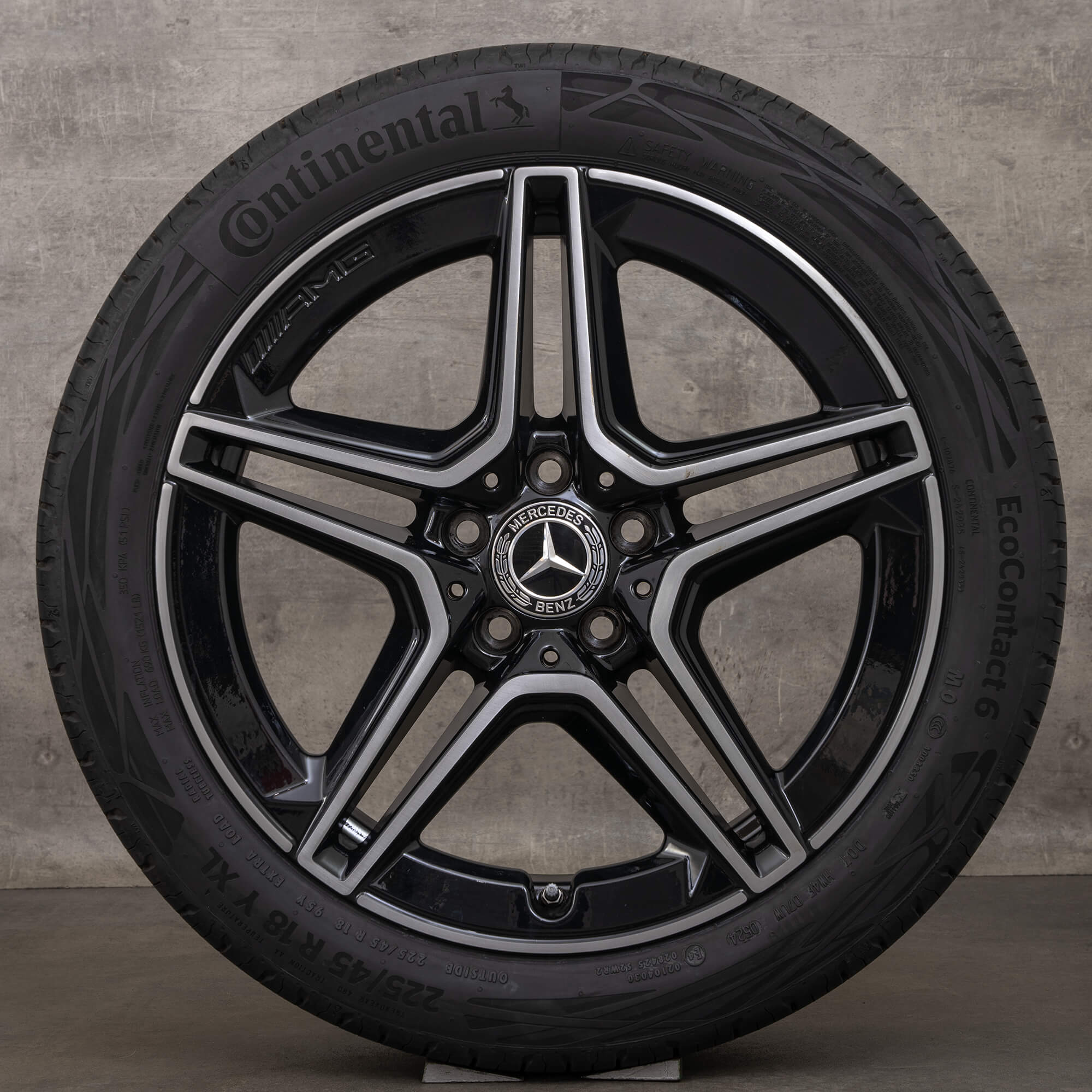 Original AMG Mercedes C Klasse W205 S205 C205 A205 18 Zoll Sommerreifen Felgen