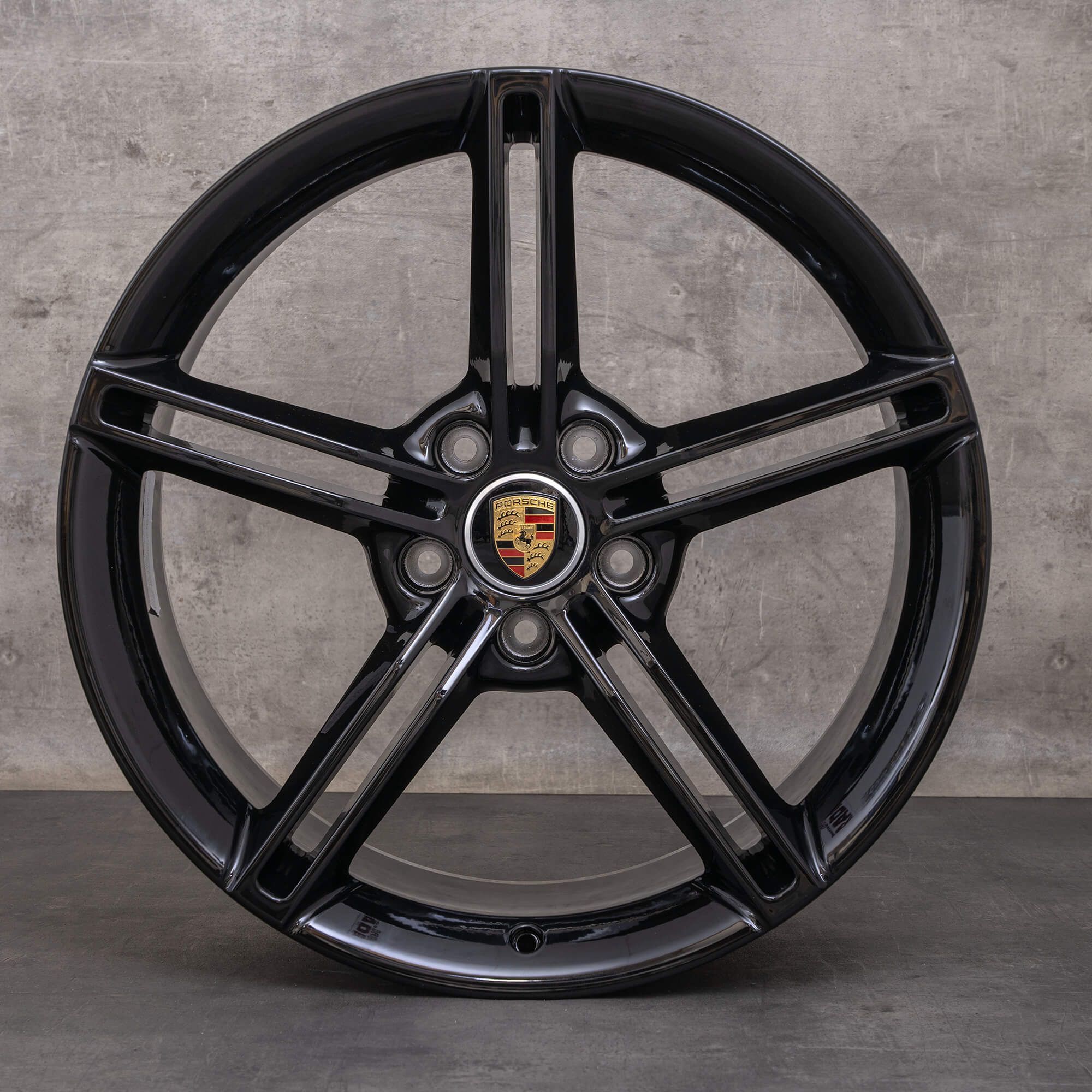 Original Porsche Taycan Felgen 21 Zoll 9J1 9J1601025AA 9J1601025AB schwarz glanz NEU