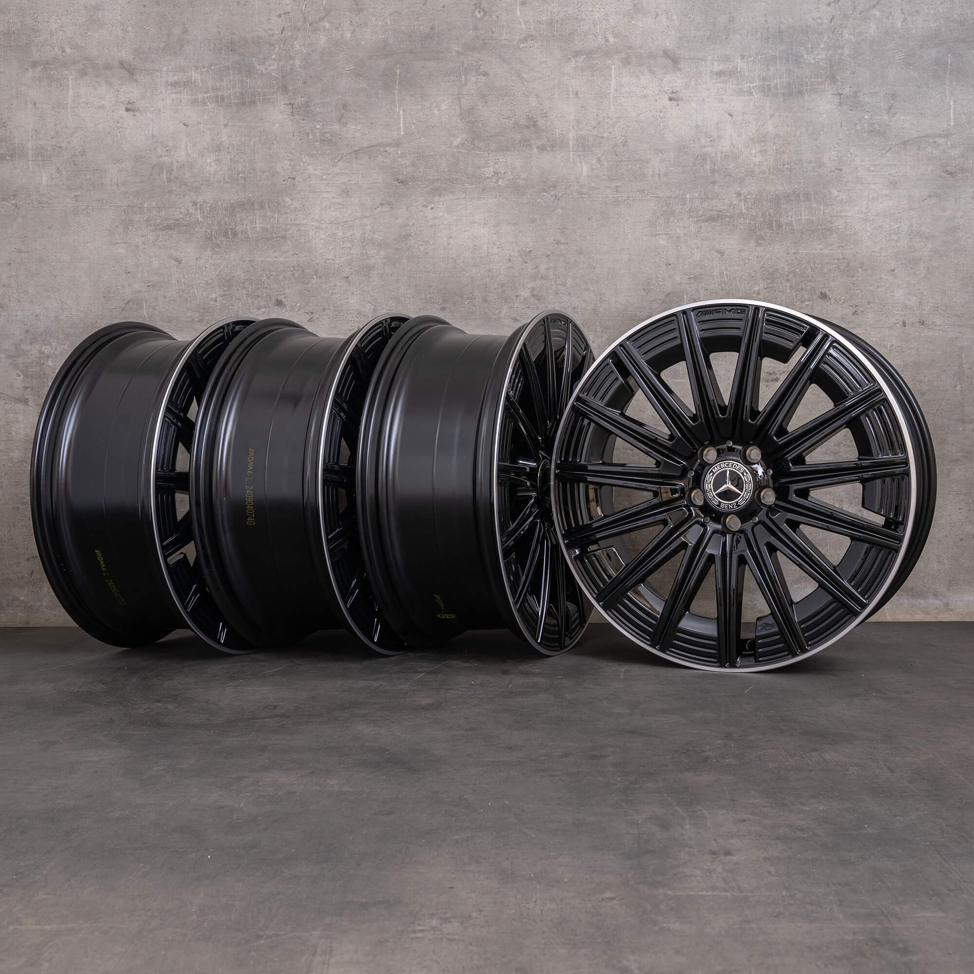Originální alu kola Mercedes Benz GLA GLB AMG 20 palců H247 X247 A2474015200 černá vysoce lesklá NOVÁ