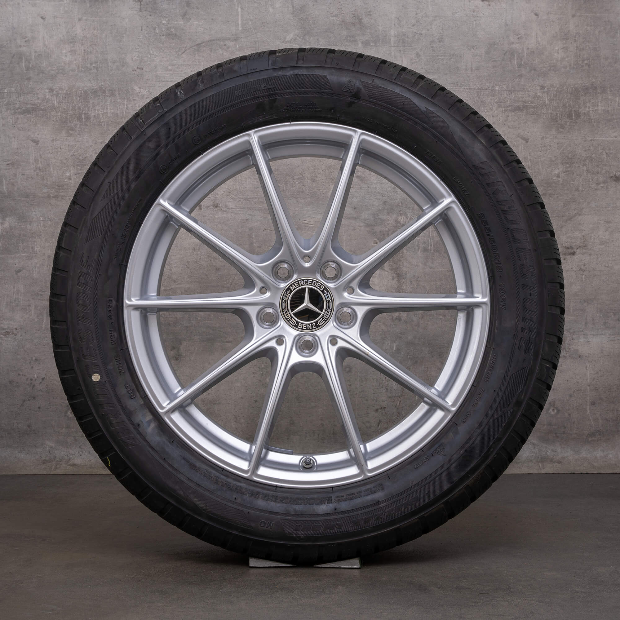 Oryginalne koła zimowe Mercedes Benz Klasa S 18 cali W223 V223 X223 Felgi A2234012800 srebrne NOWOŚĆ