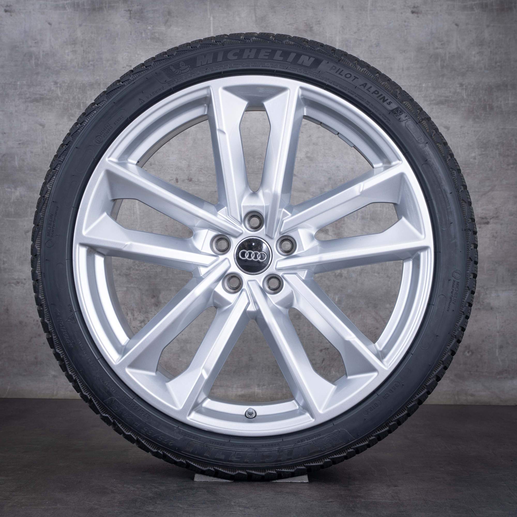 Cerchi originali Audi A7 S7 A8 S8 per ruote invernali da 21 pollici 4G C7 4H D4 codice 4G8601025AQ argento lucido