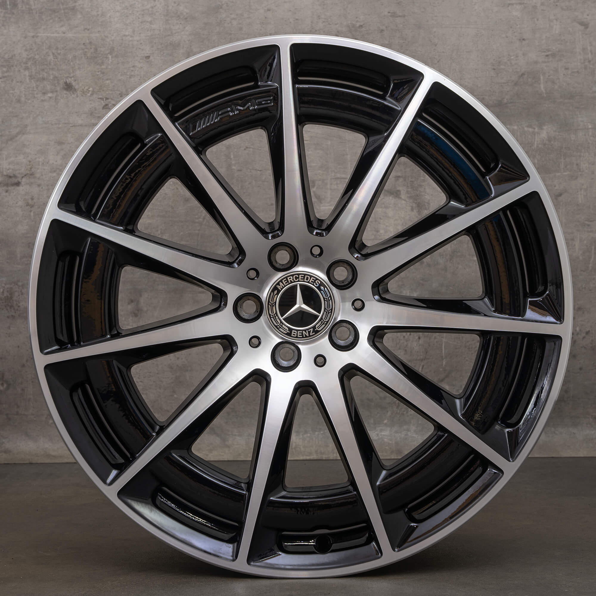 Original AMG Mercedes Benz EQS V297 21 pouces jantes A2974011400 noir brillant