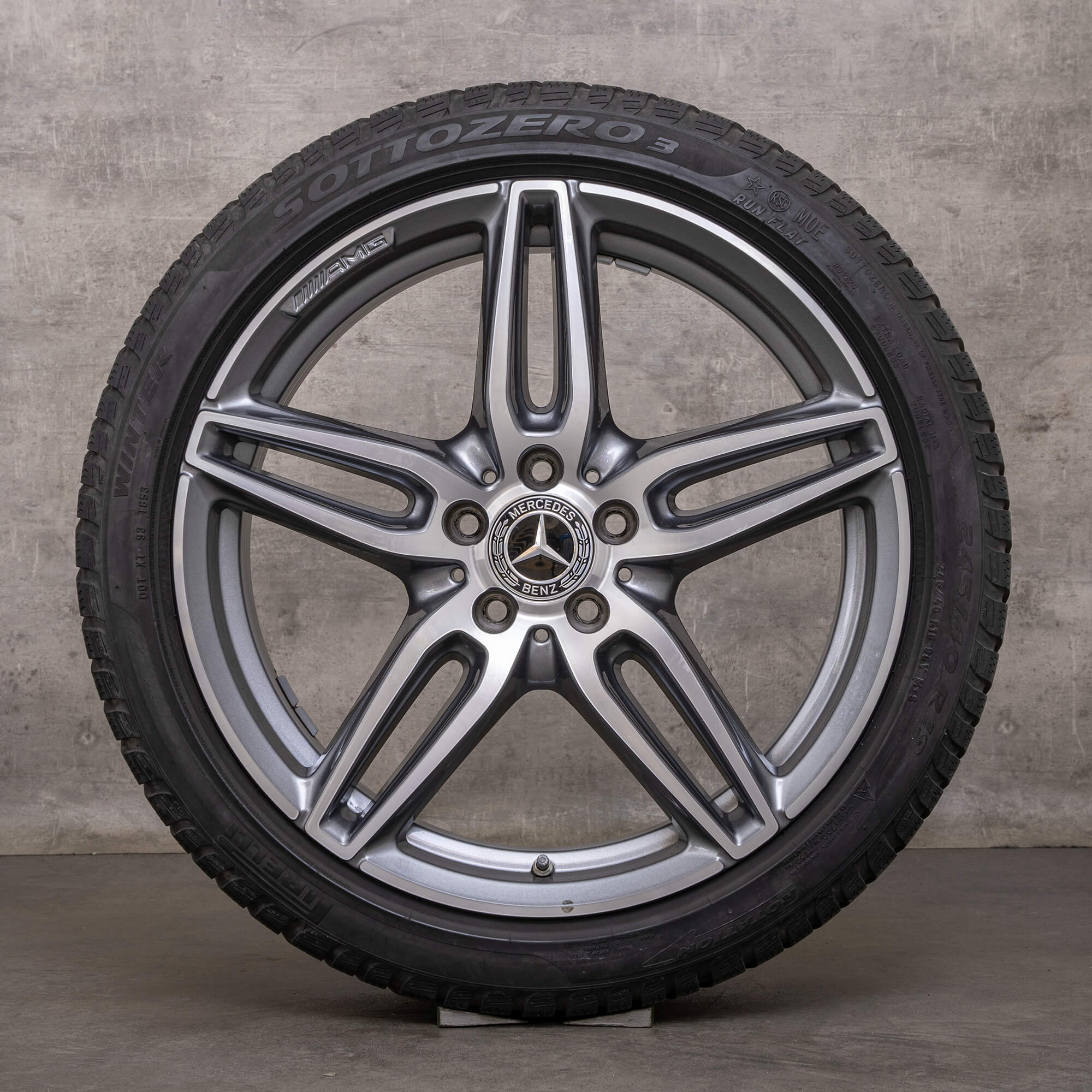 Llantas originales Mercedes Benz Clase E AMG de 19 pulgadas W213 S213 C238 A238 llantas verano A2134012000 negro brillante torneado