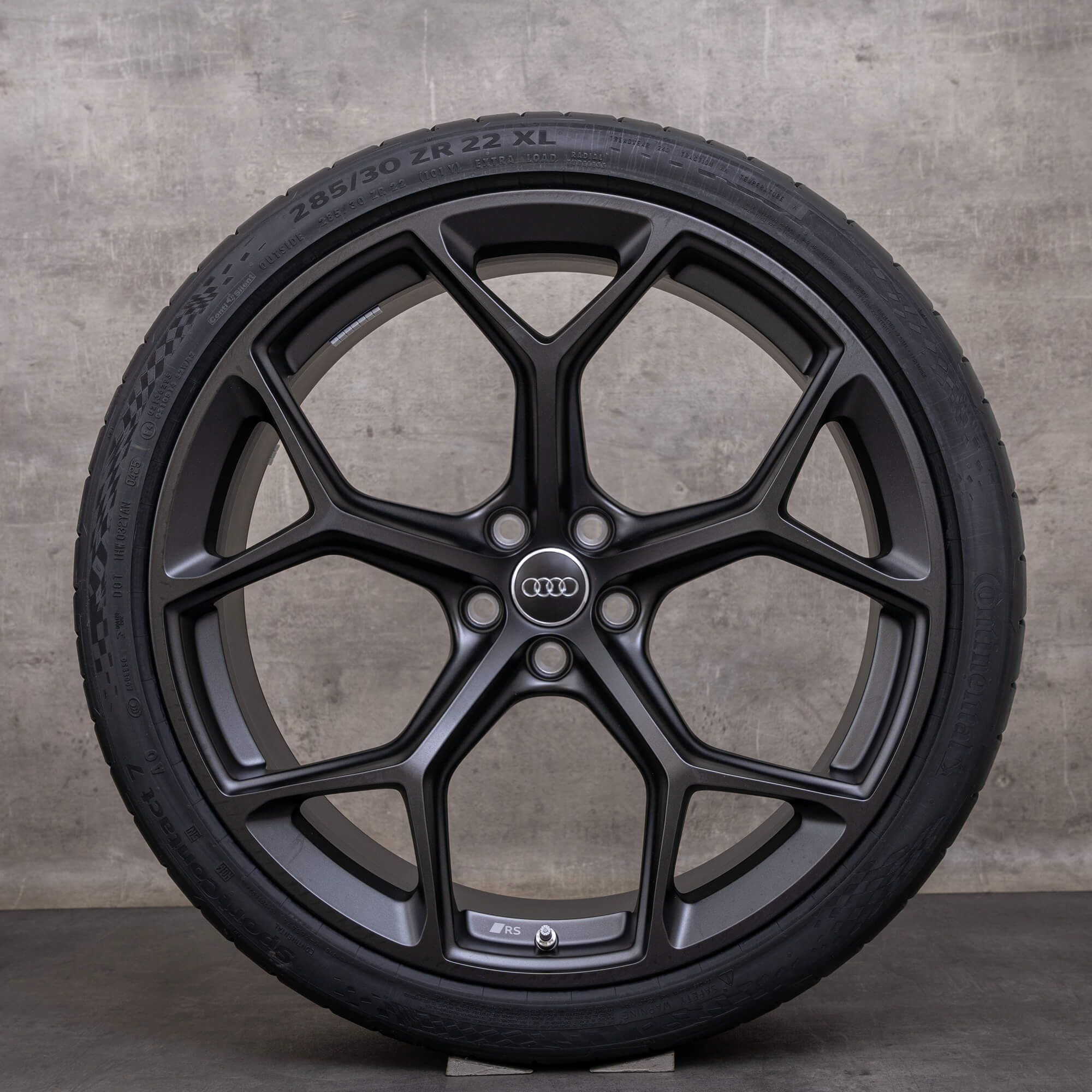 Originele Audi RS6 RS7 velgen 22 inch 4K C8 zomerwielen 4K0601025BM Performance honingraat design titanium mat