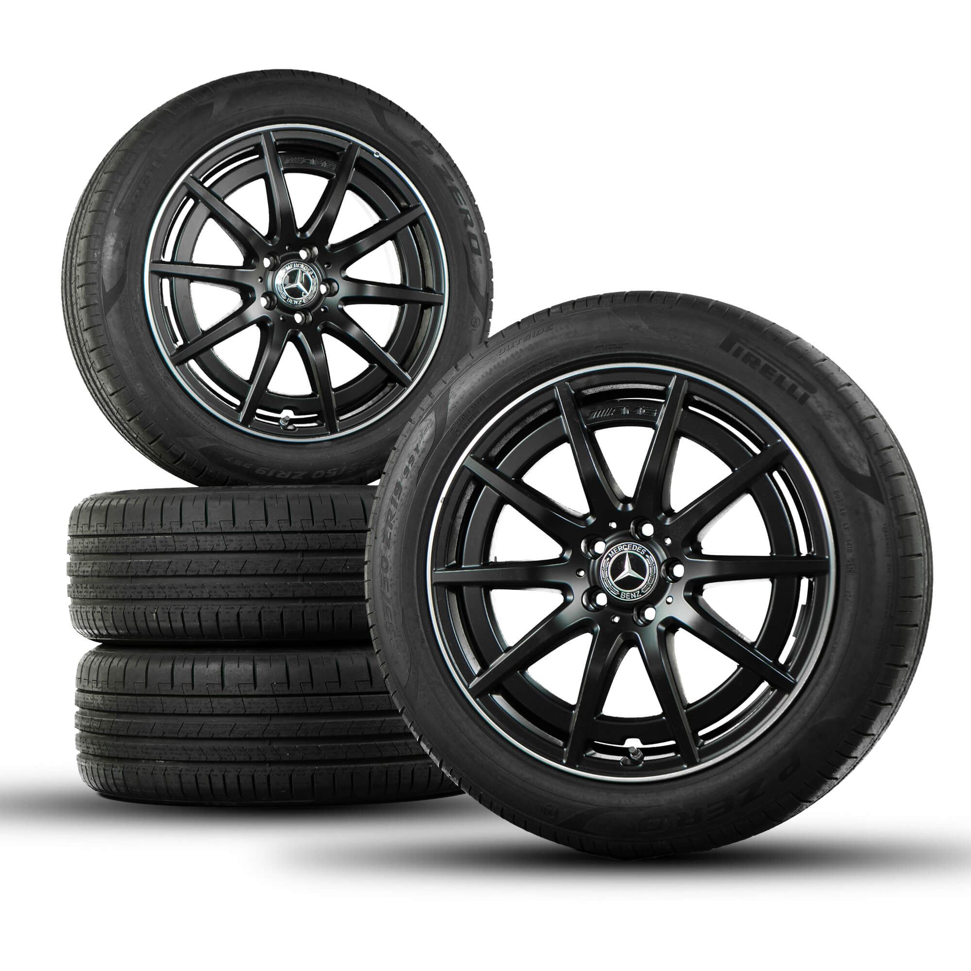 Mercedes 19 inch velgen GLA GLB 35 45 AMG H247 X247 zomerbanden zomervelgen