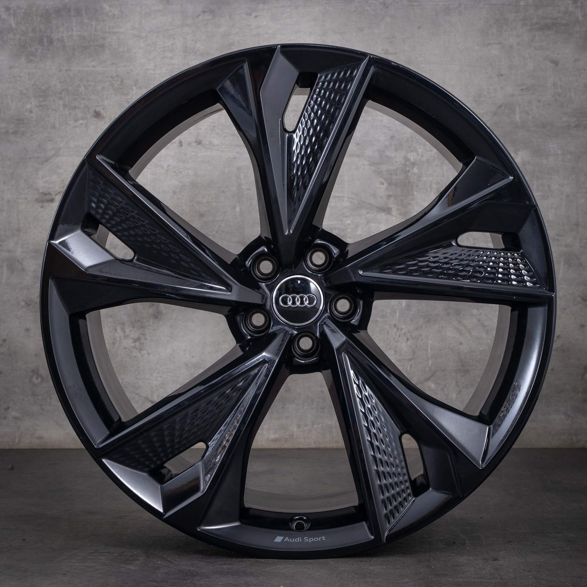 Original Audi RS6 RS7 Felgen 22 Zoll 4K C8 4K0601025BC schwarz glanz