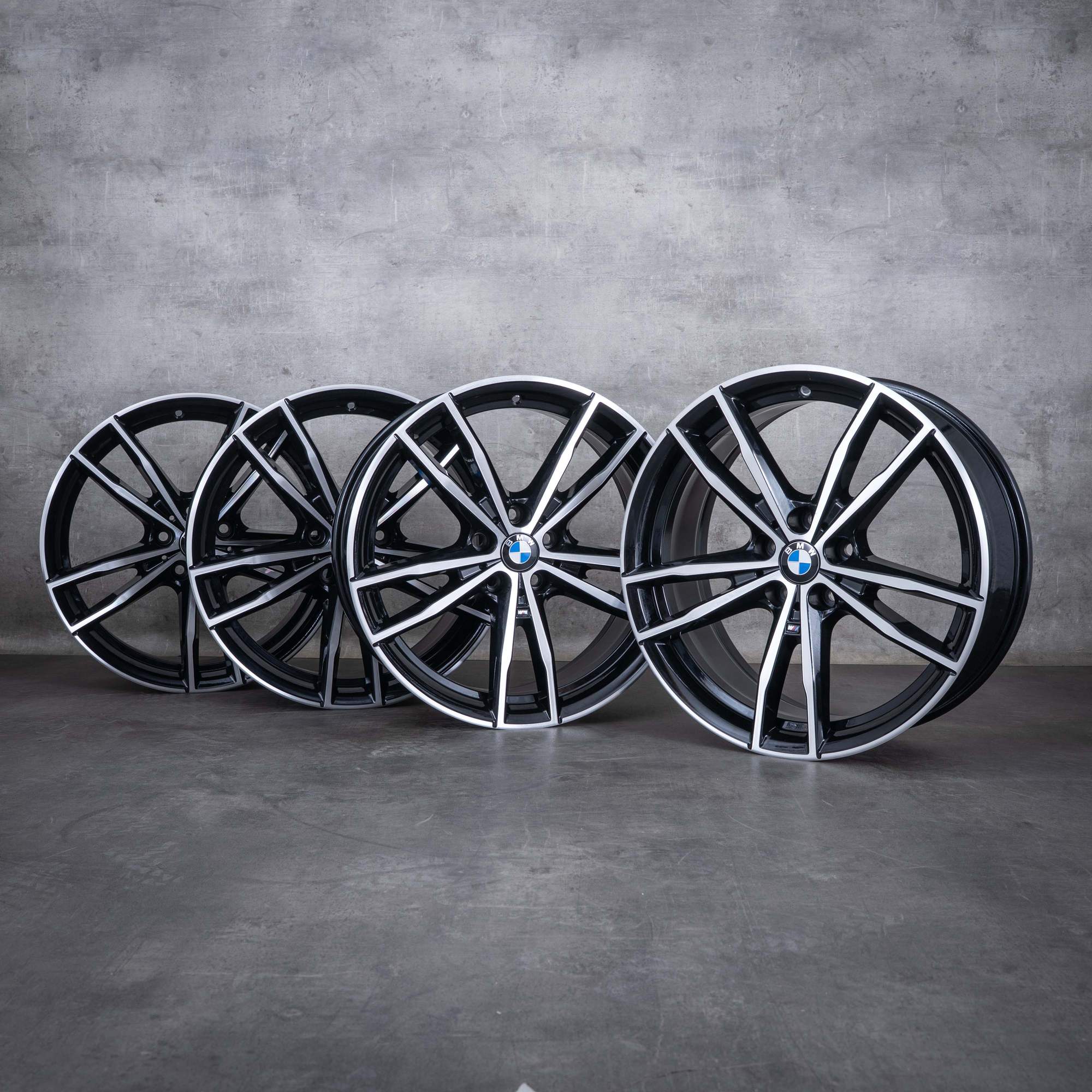 Llantas originales BMW Serie 2 3 4 19 pulgadas G42 G20 G21 G22 G23 Styling 791 M 8090094 8090095 negro pulido torneado