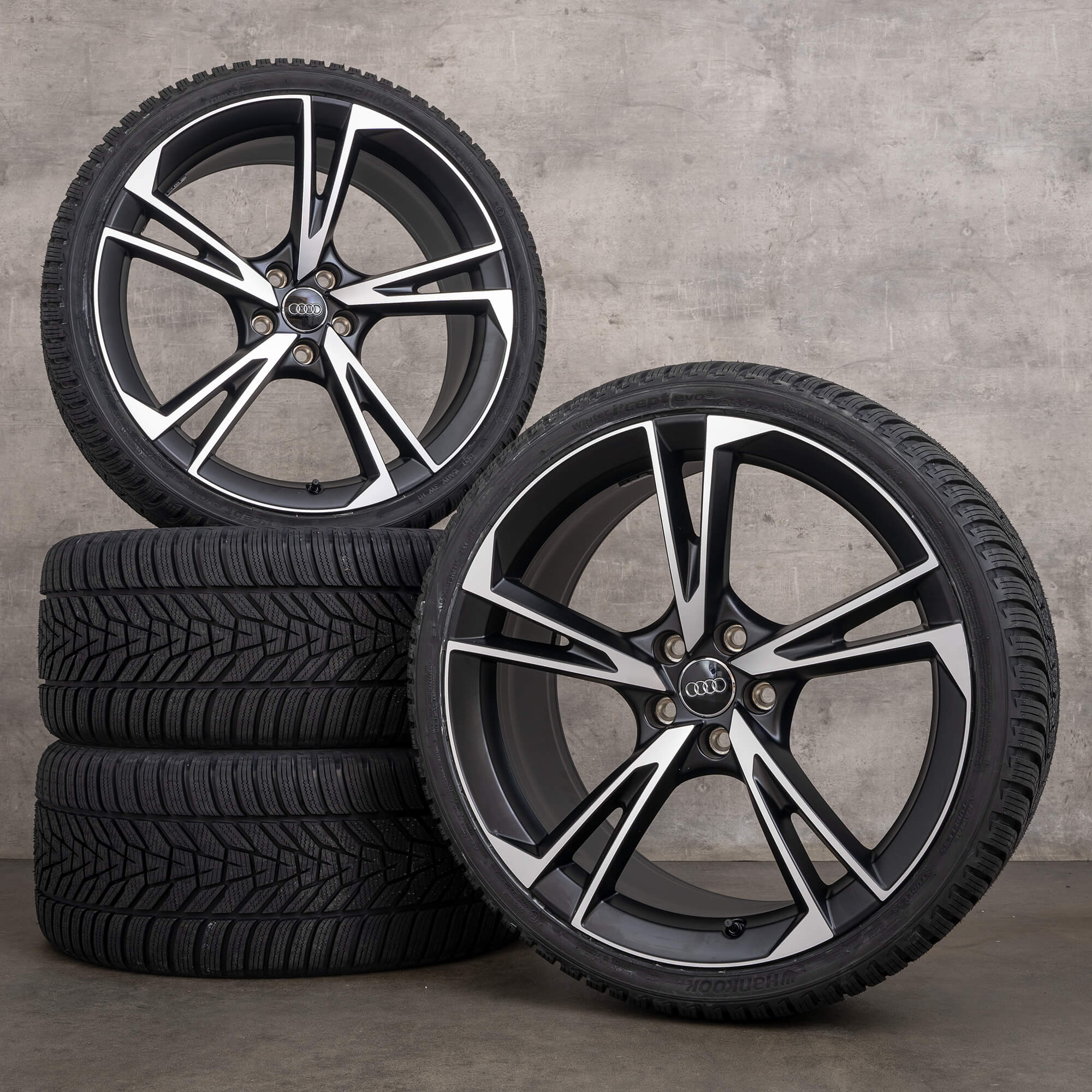 OEM Audi A5 S5 F5 8W B9 winter wheels tires 20 inch rims Falx Design NEW