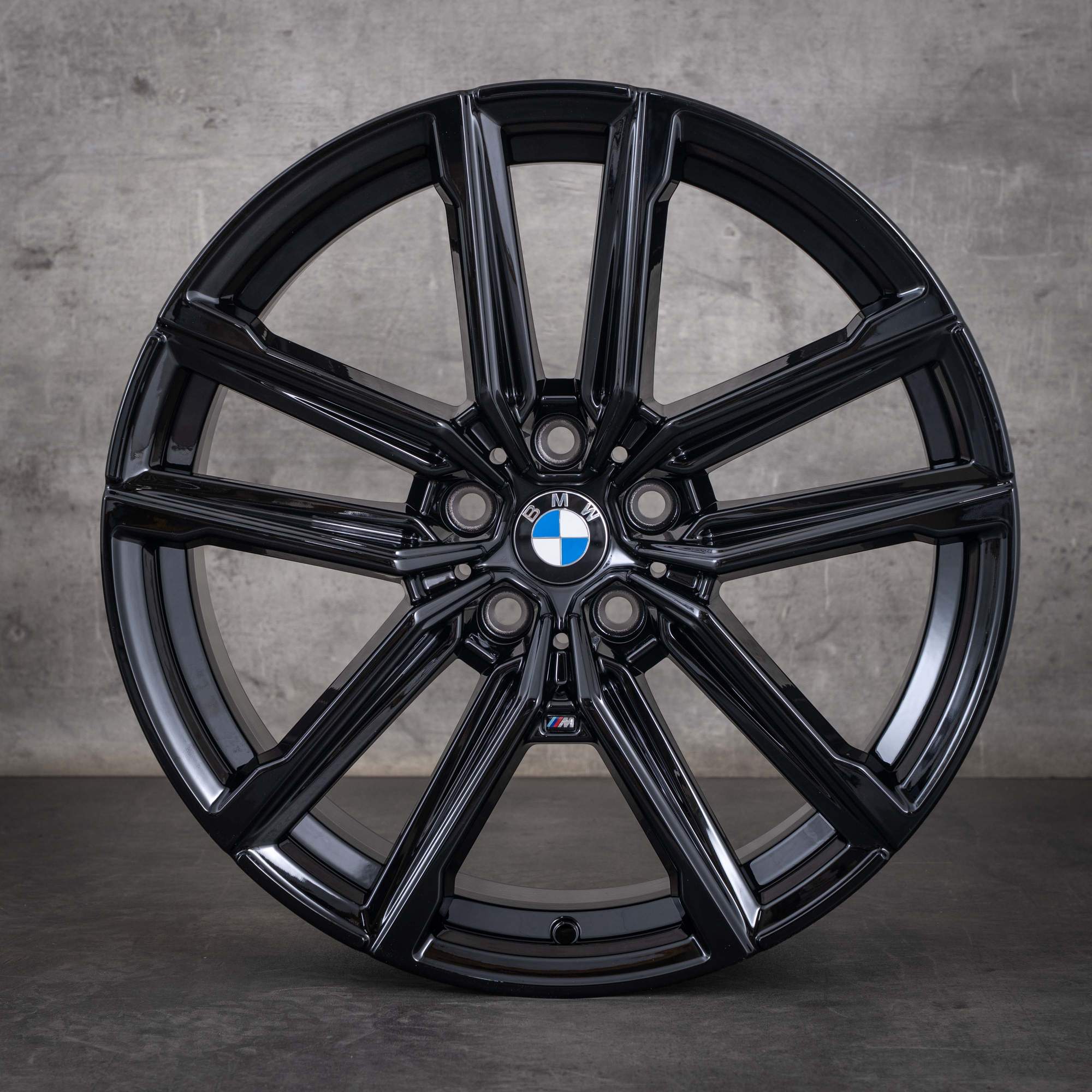 Oryginalne felgi BMW serii 2, Seria 3 i 4, 19 cali, G42, G20, G21, G22, G23, stylizacja 797 M, 8747000, 8747001, czarny połysk