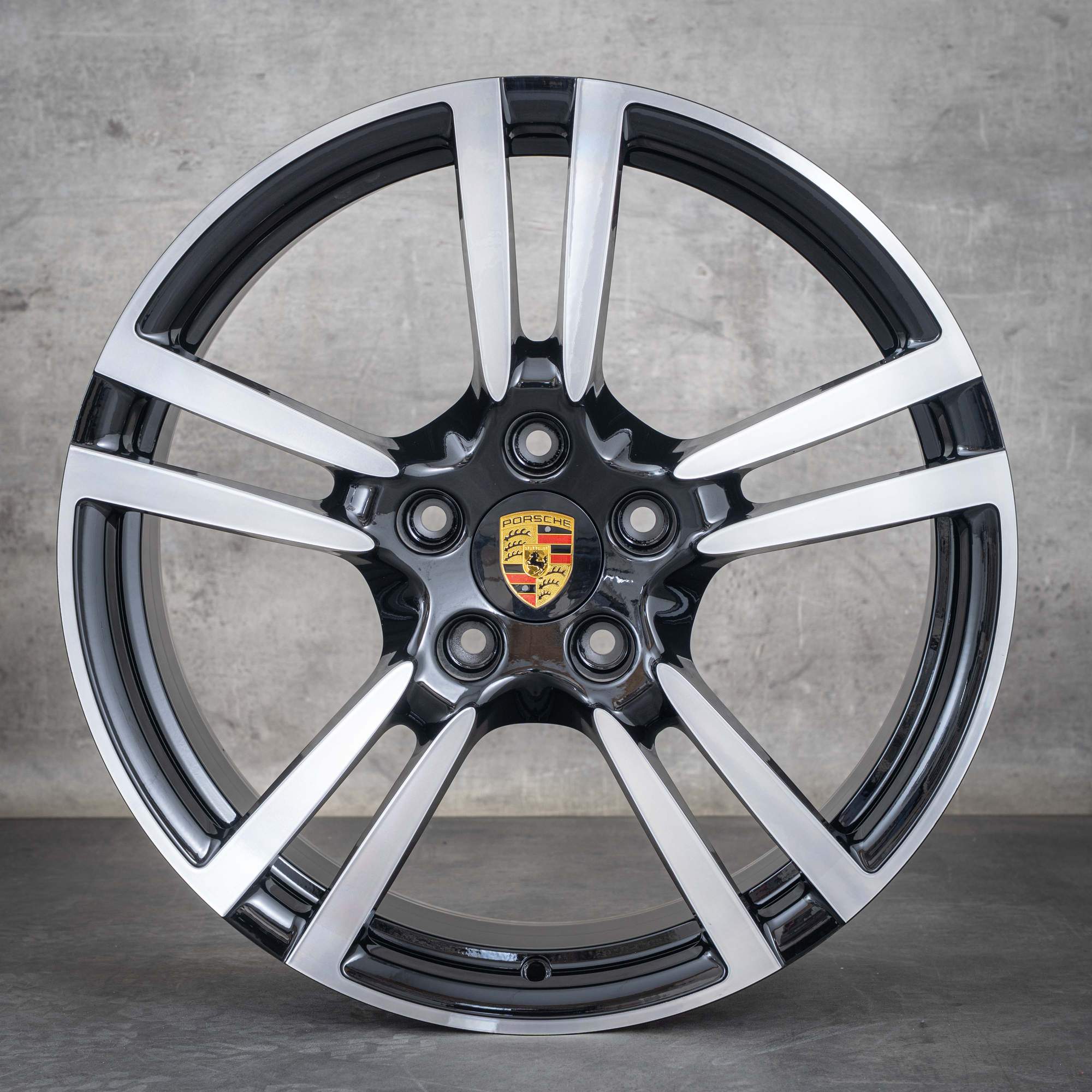 Oryginał Porsche Panamera 970 Felgi 20 cali G1 97036217806 97036219204 Turbo II Koła czarne polerowane NOWOŚĆ