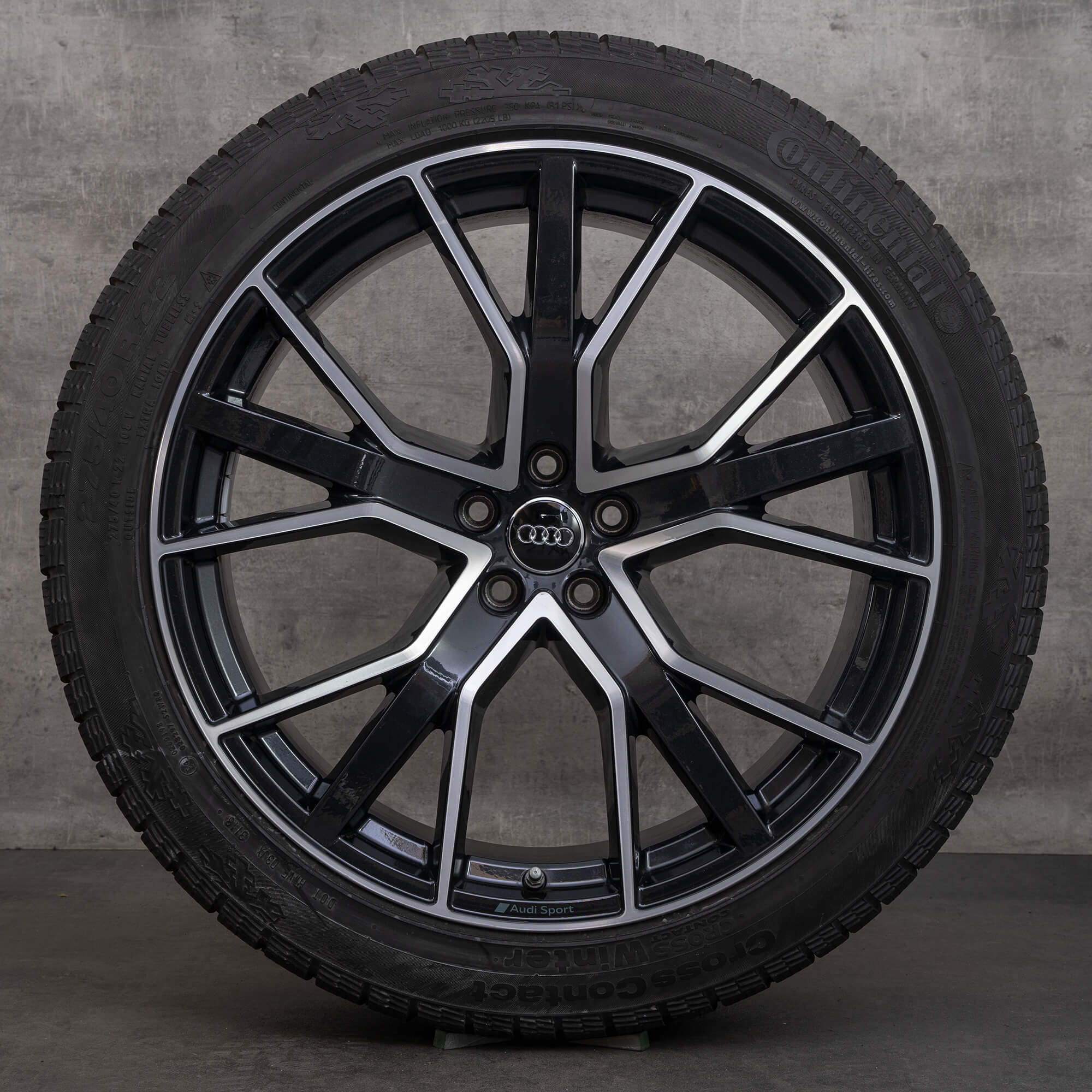Audi Q8 SQ8 4M8 ruote invernali cerchi da 22 pollici pneumatici 7 mm 4M8601025Q