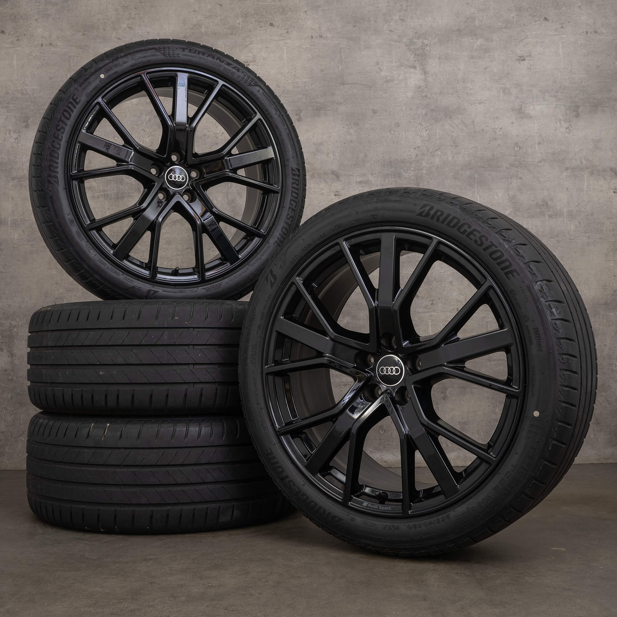 T Rims Original Audi Q3 RS F3 20 inch summer tires 83A601025T rims black