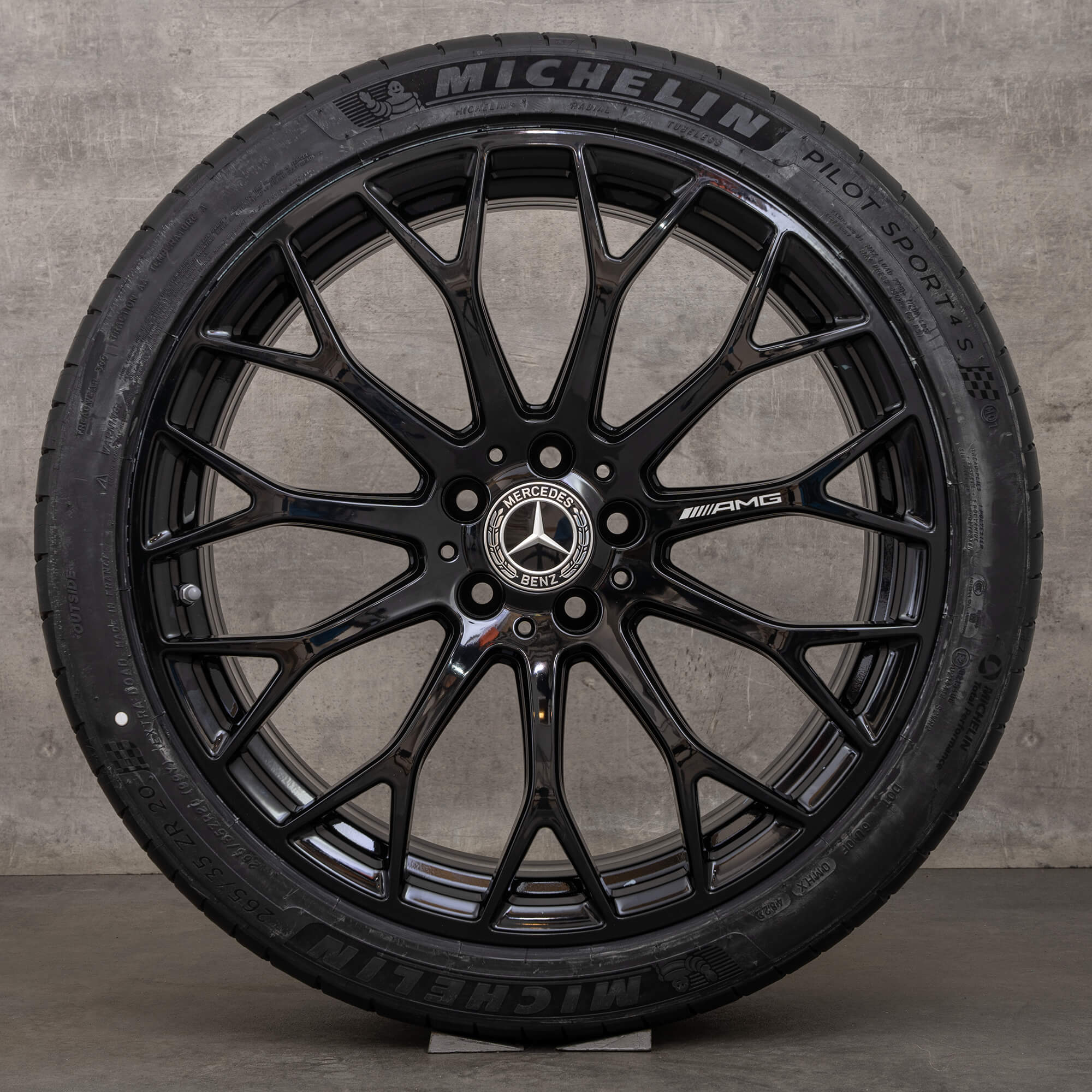 Original ráfky Mercedes Benz třídy C AMG 20" W206 S206 A2064013100 A2064013200 černé NOVÉ