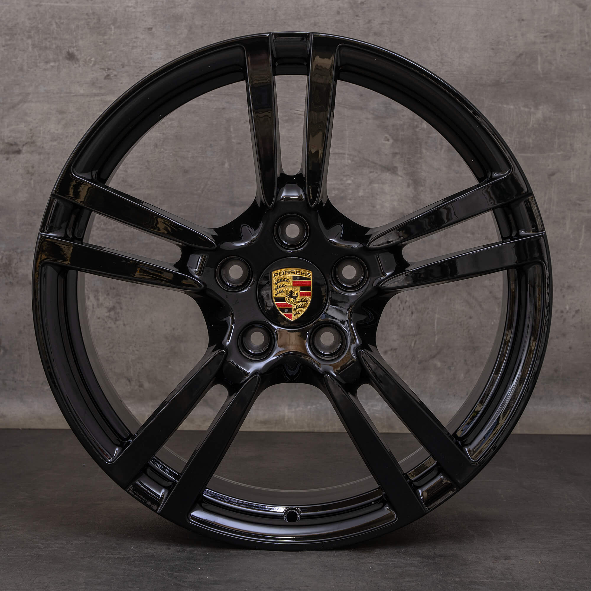 Alkuperäiset Porsche Panamera 970 vanteet 20 tuuman 97036217806 97036219204 musta kiiltävä