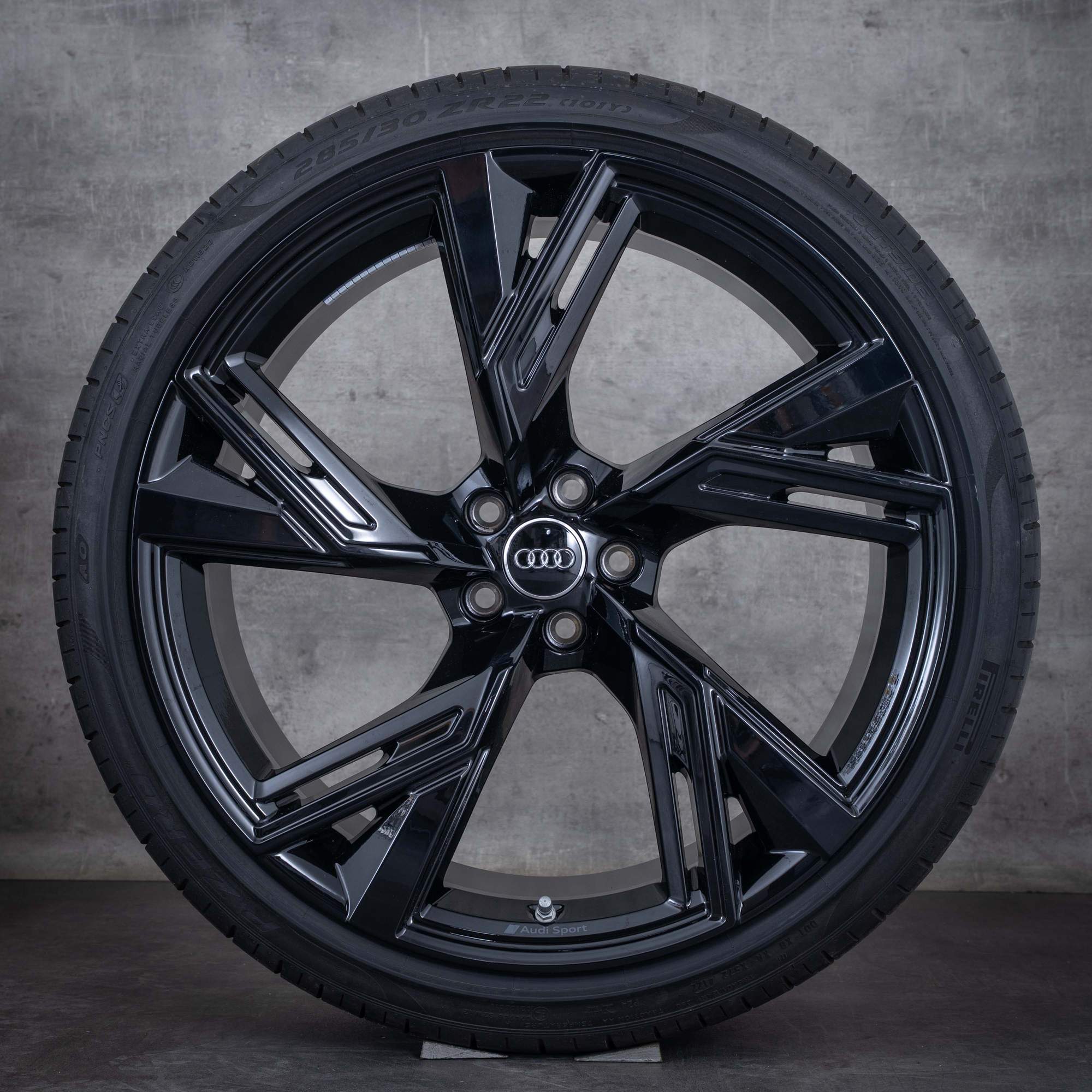 Oryginał Audi RS6 RS7 felgi 22 cale 4K RS koła letnie 4K0601025DH czarny błyszczący