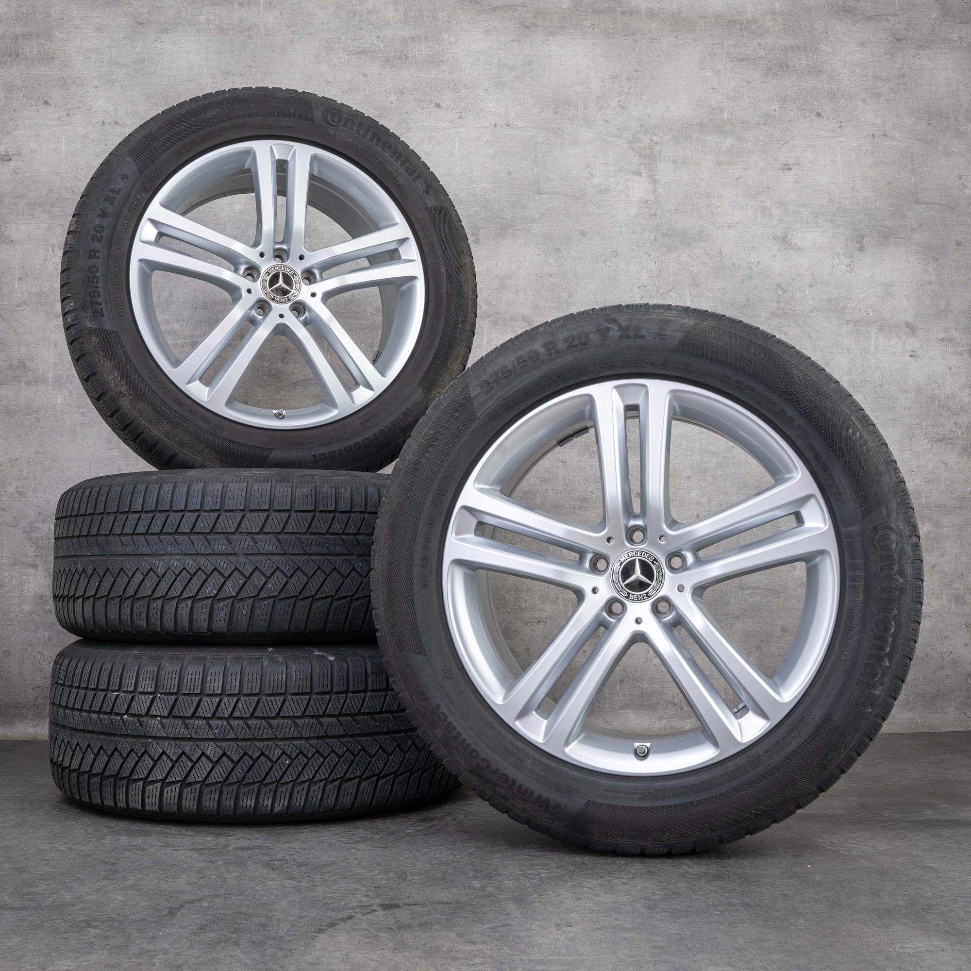 Oryginalne koła zimowe Mercedes Benz GLE 20 cali X167 C167 Felgi A1674012400 A1674012500 srebrne