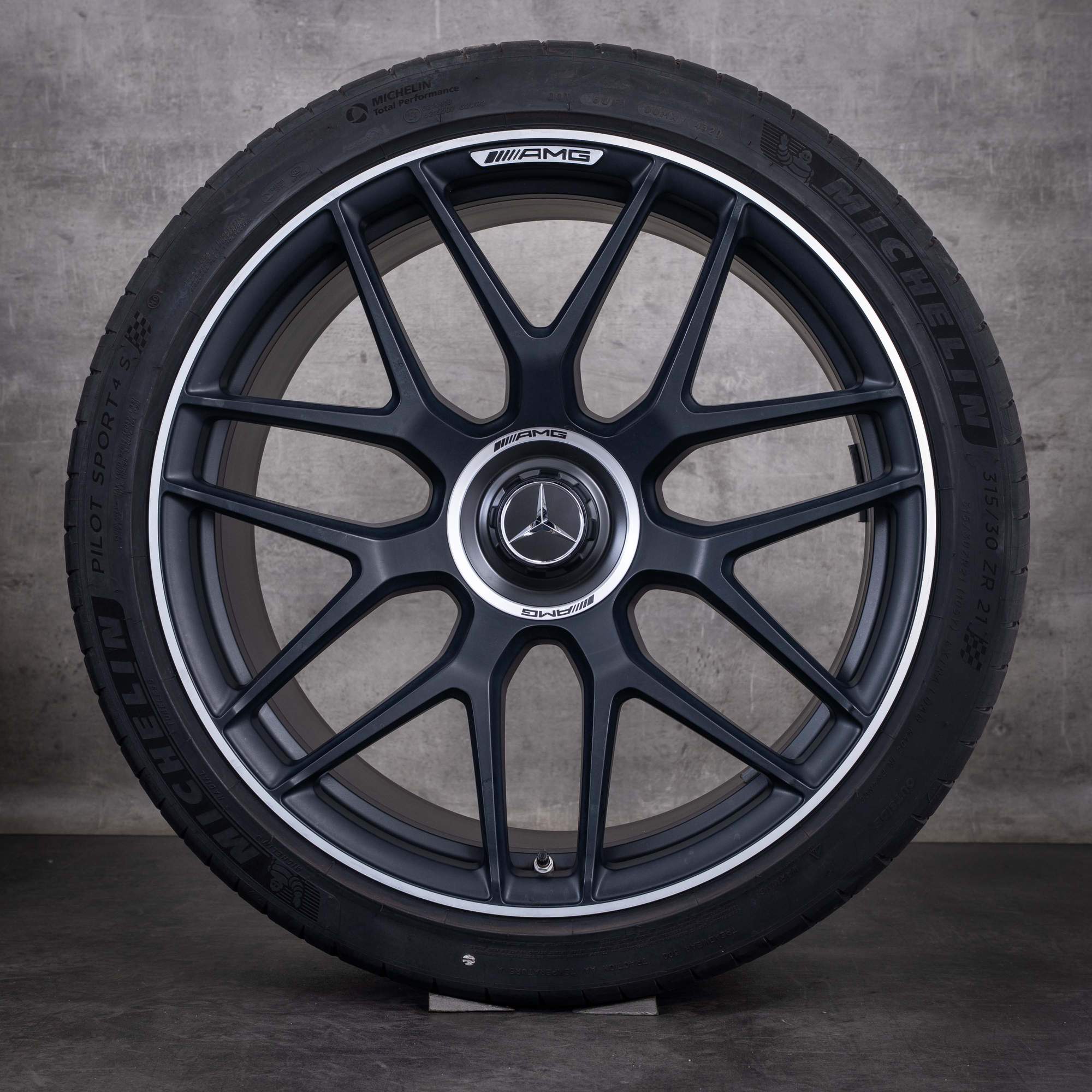 Original Mercedes Benz AMG GT 43 53 63 S 4Matic+ & E Performance Felgen 21 Zoll X290 4-Türer Sommerräder A2904010800 A2904010900 schwarz glanzgedreht
