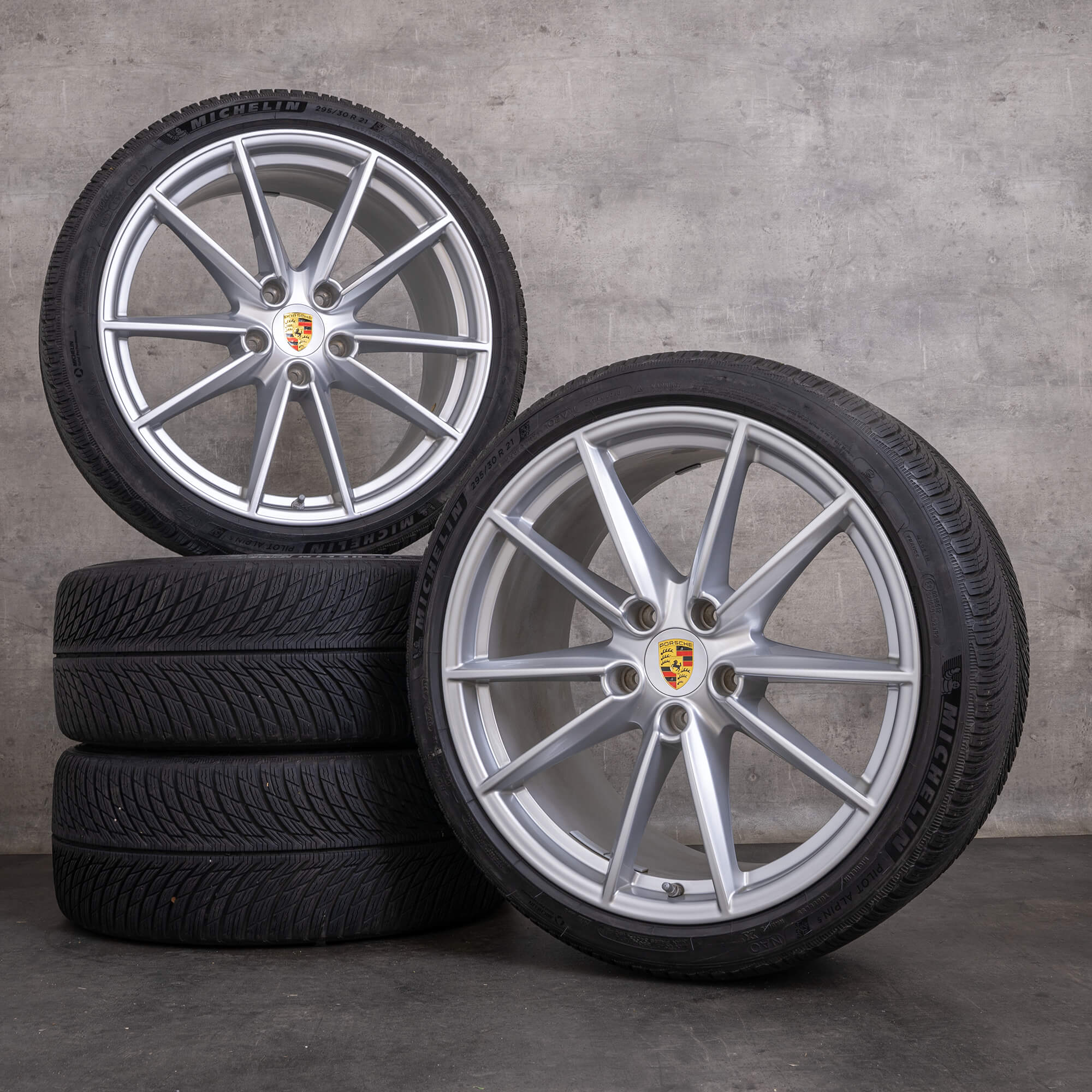 Original Porsche 911 Winterräder 20 21 Zoll 992 I Felgen 992601025C 992601025E Carrera S Rad silber glanz