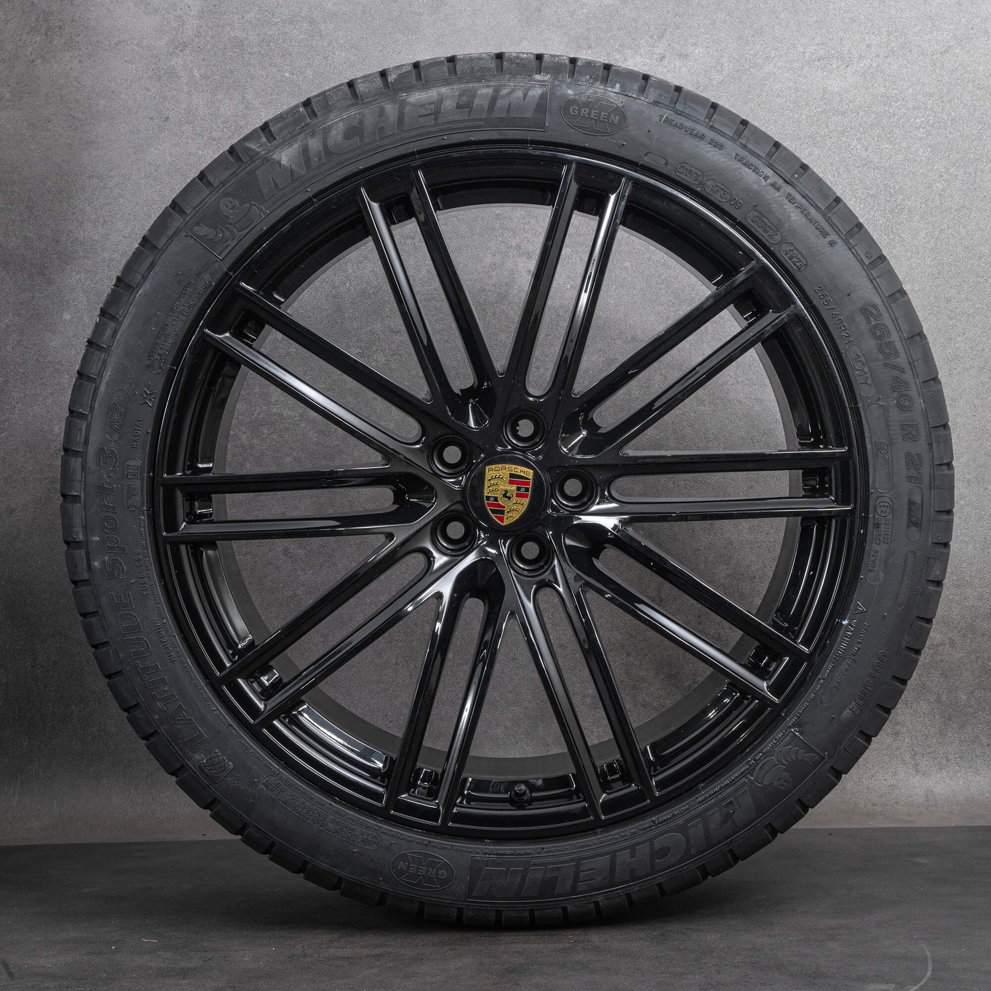 Jantes originais Porsche Macan II & III verão de 21 polegadas S GTS 95B601025DN 95B601025DP Preto Profundo NOVO