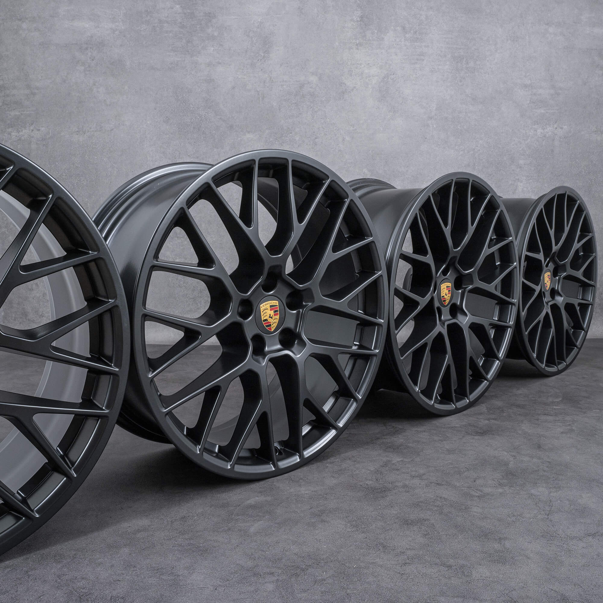 Llantas originales Porsche de 20 pulgadas Macan I II RS Spyder llantas aluminio negro mate