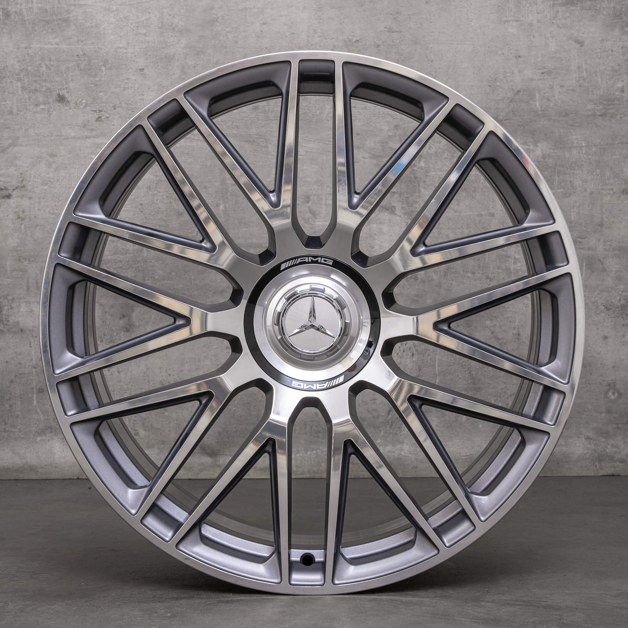 Original Mercedes Benz SL 43 55 63 S E Performance 4Matic+ AMG fælge 21 tommer R232 A2324012900 A2324013000 himalaya grey glossy turned NEW
