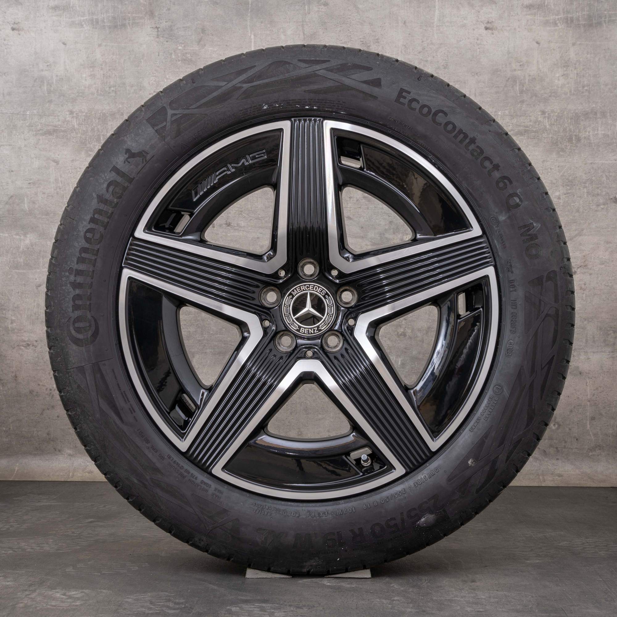 Original Mercedes Benz GLC AMG Felgen 19 Zoll C254 X254 Sommerräder A2544010400 A2544010500 schwarz glanzgedreht