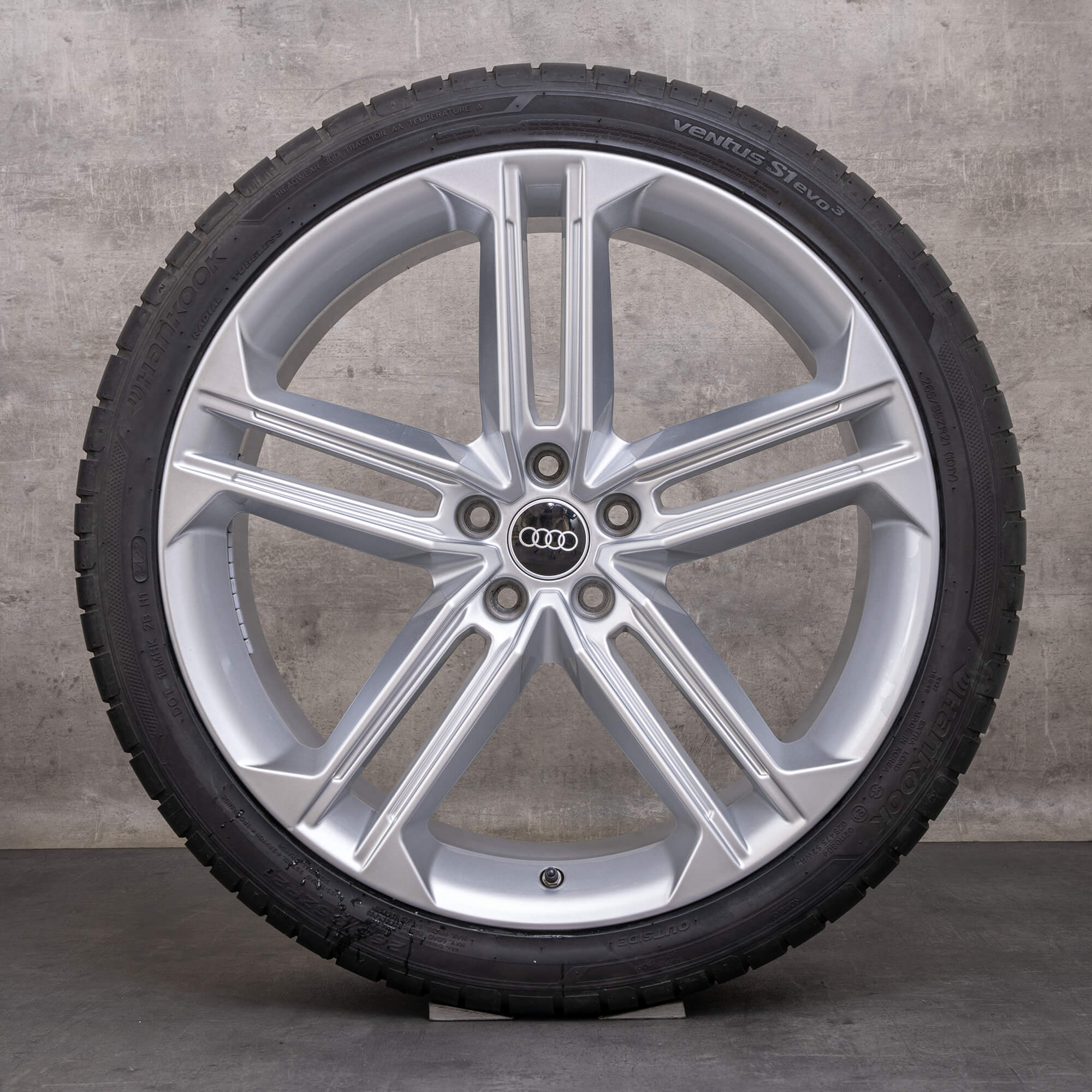 Original Audi A8 S8 jante de iarnă 21 inch 4N D5 4N0601025F argintiu