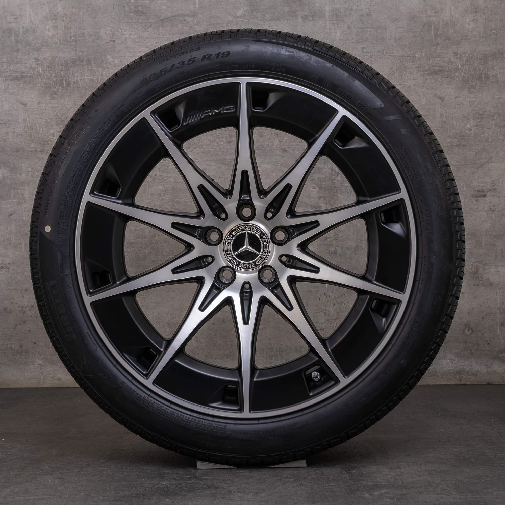 OEM Mercedes Benz CLE 53 AMG Rims 19 inch C236 A236 for all seasons A2364012700 A2364012800 black matt glossy turned NEW