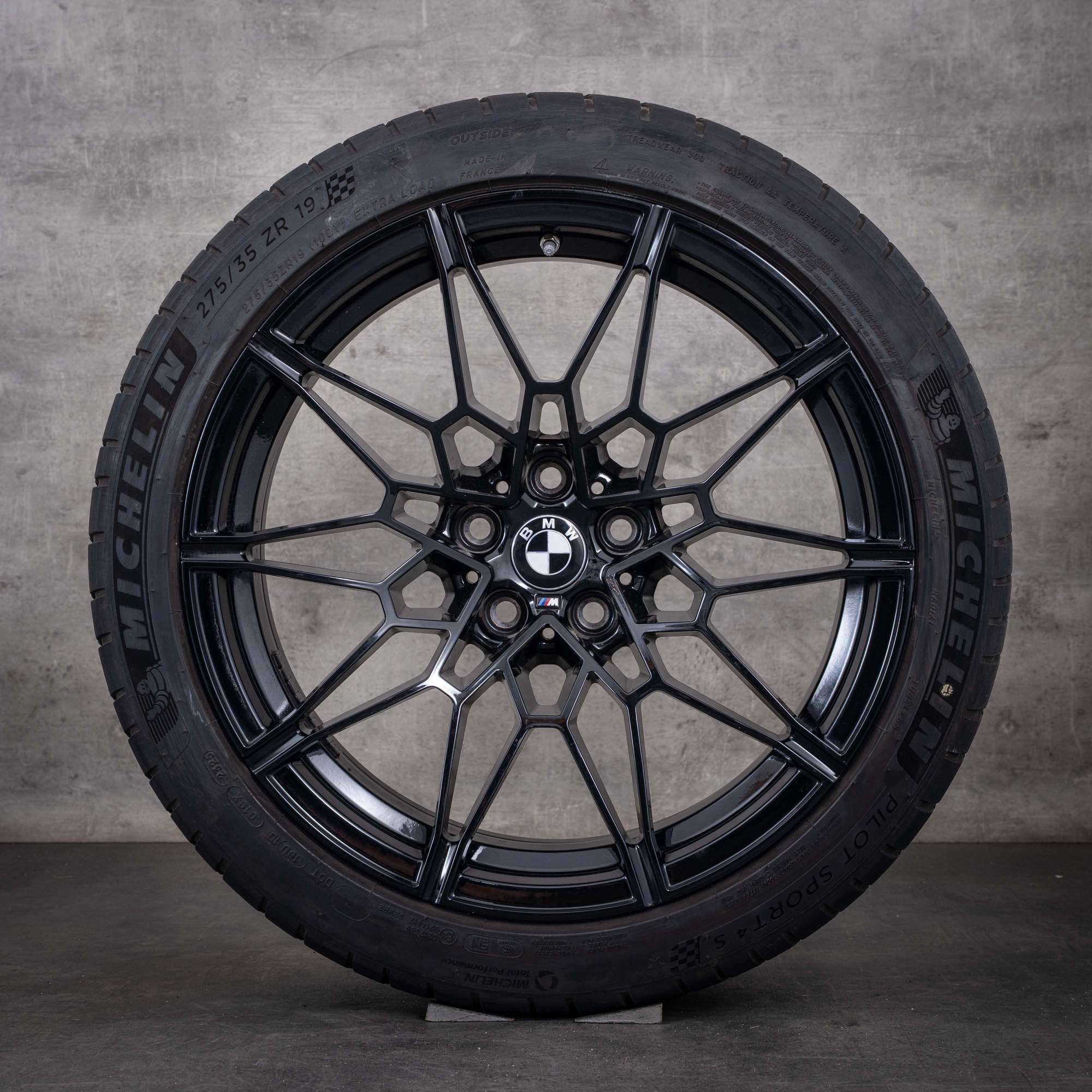 Jantes d'origine BMW M2 M3 M4 19 et 20 pouces G87 G80 G81 G82 G83, jantes été, style 826 M 8093838 8093839, noir brillant