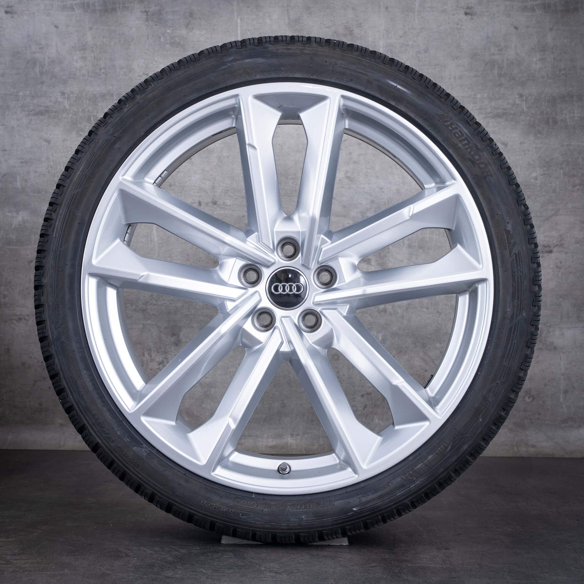 Cerchi originali Audi A7 S7 A8 S8 per ruote invernali da 21 pollici 4G C7 4H D4 codice 4G8601025AQ argento lucido