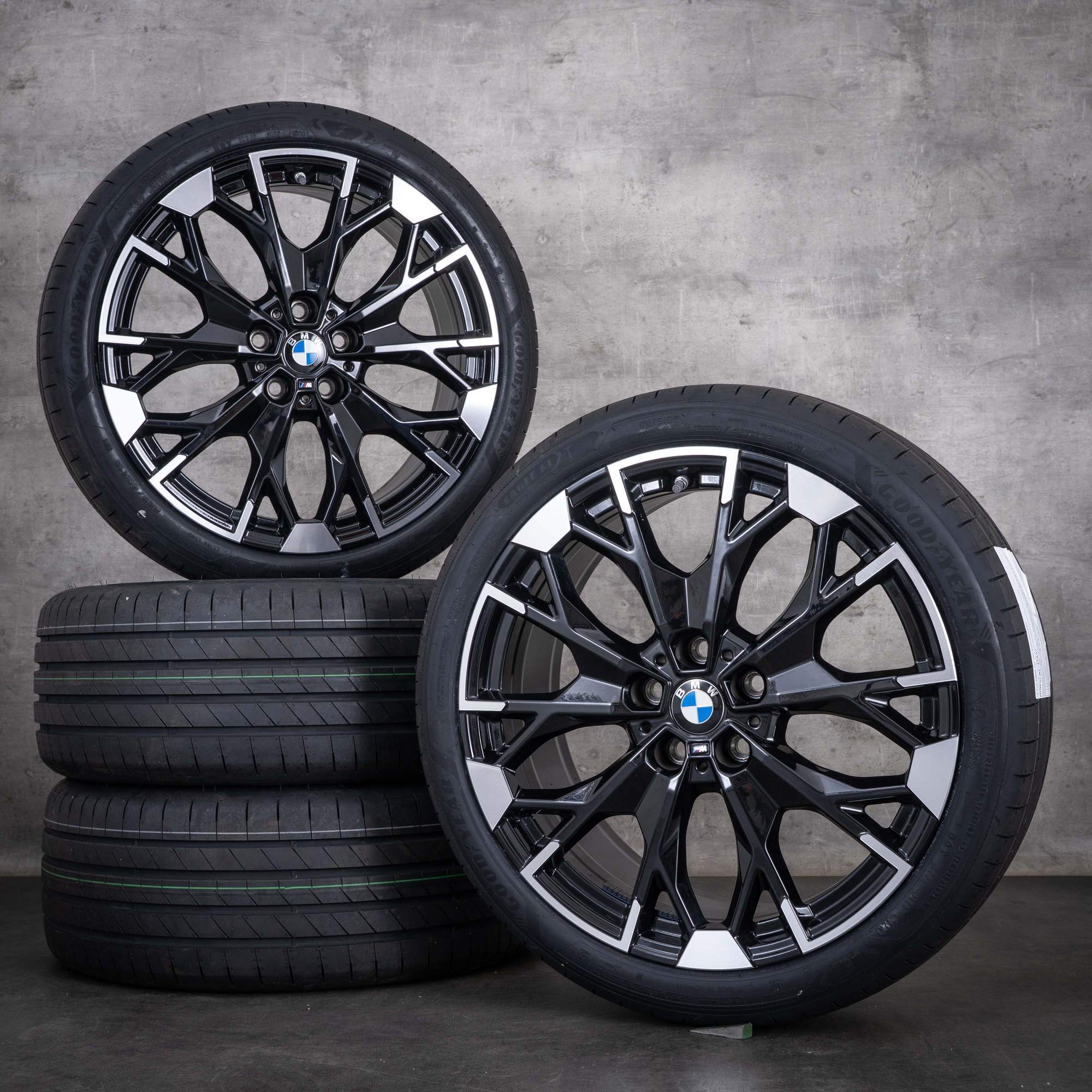 Original BMW 1er 2er Felgen 19 Zoll F70 F74 Gran Coupe Sommerräder Styling 977 5A45268 schwarz glanzgedreht