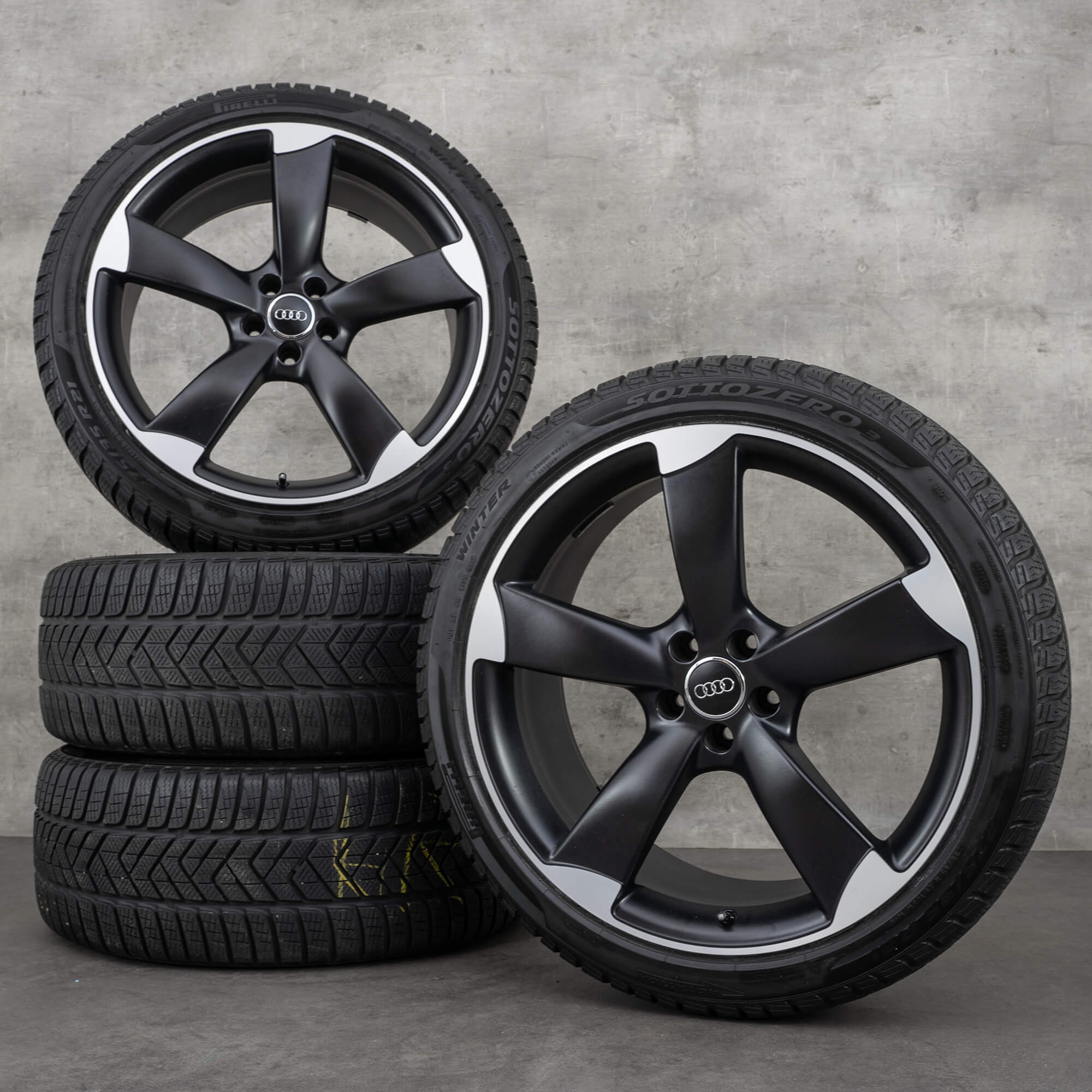 Oem Audi A6 S6 Jantes 21 pouces 4G C7 été 4H0601025BA Rotor Design noir mat poli
