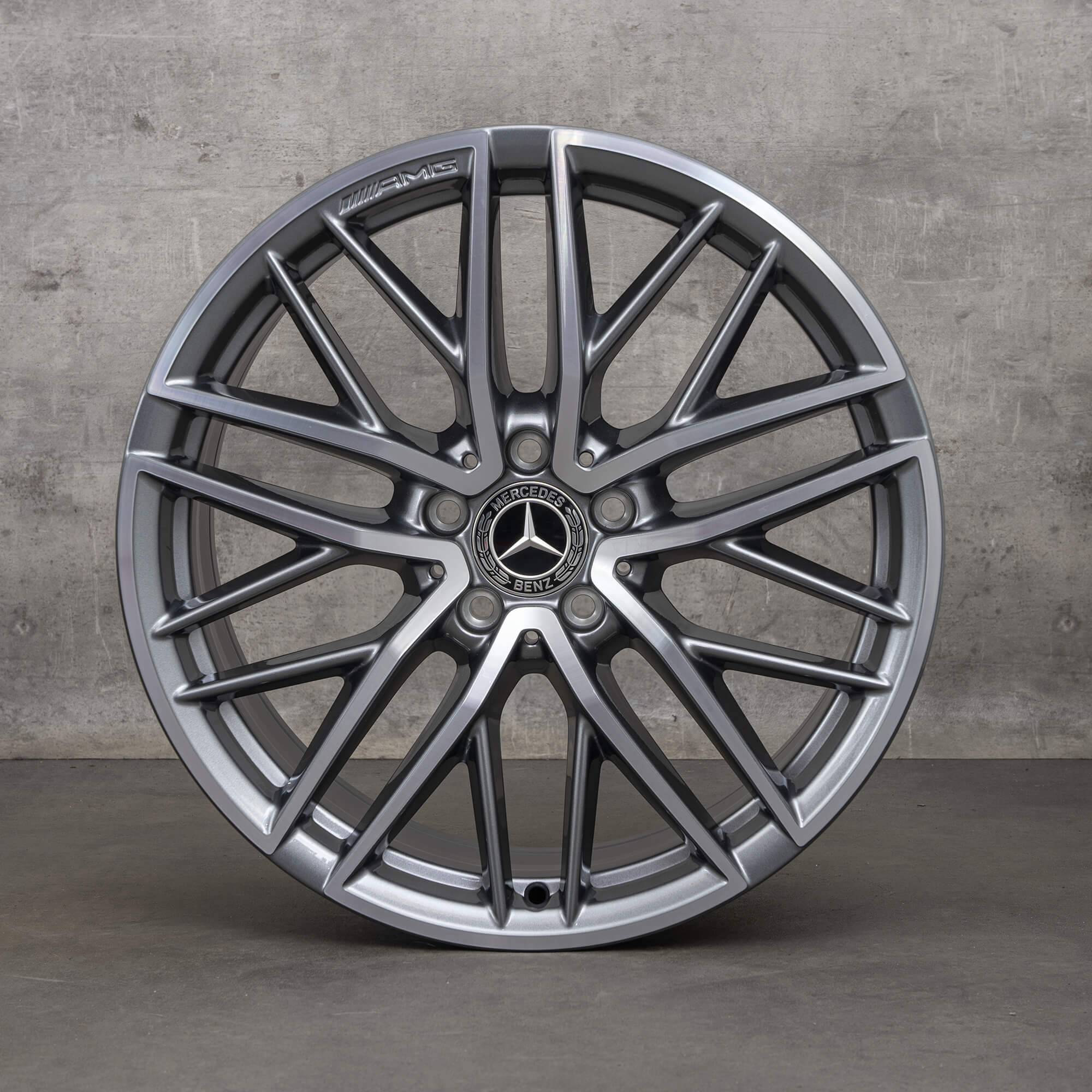 Genuine AMG Mercedes Benz Clase C C43 llantas 19 pulgadas W206 S206 de aluminio A2064012300 A2064012400 NUEVO