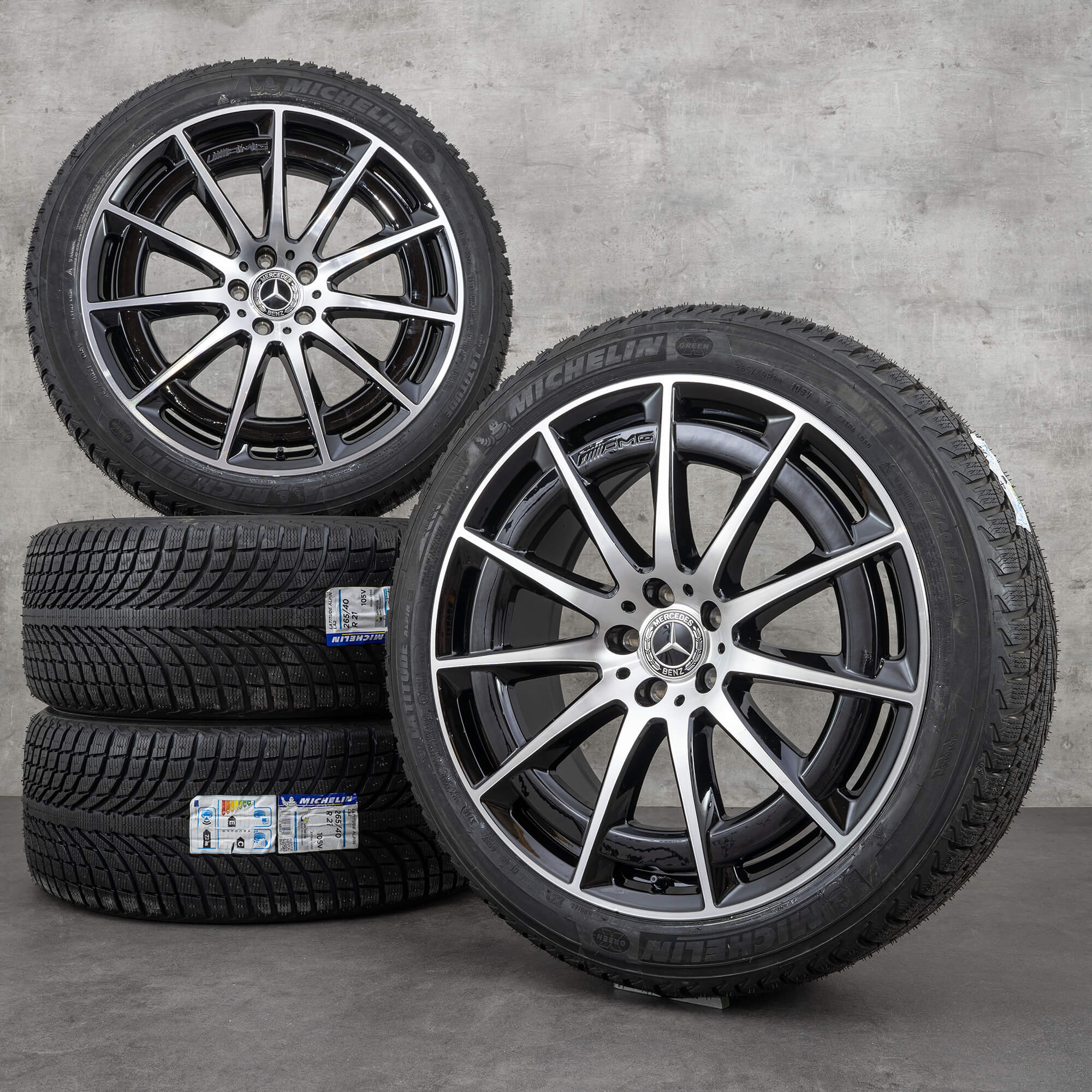 AMG 21 Zoll Felgen Mercedes Benz EQS V297 Winterkompletträder 