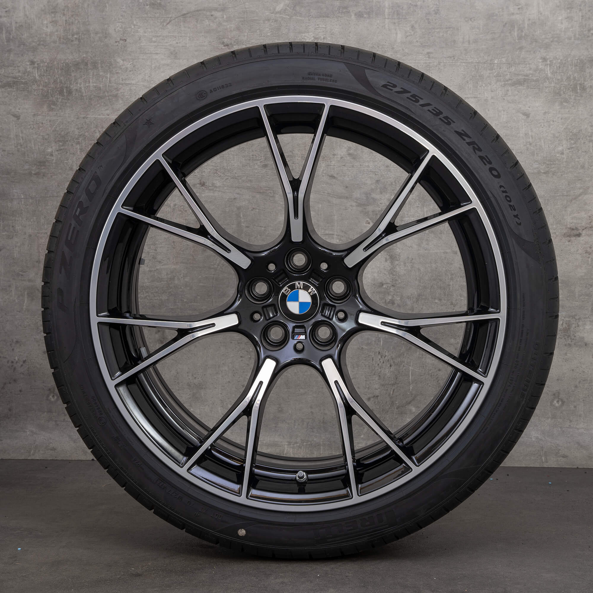 BMW 20 palcové ráfky M5 F90 M8 F91 F92 hliníkové M789 letní pneumatiky kola