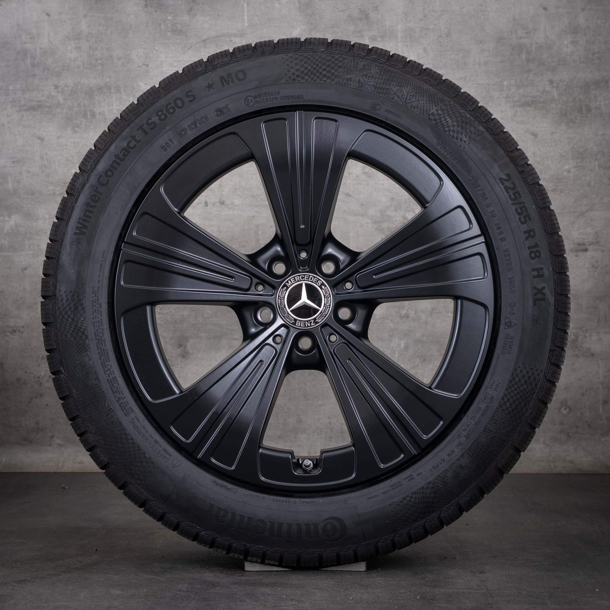 Original Mercedes Benz E-Klasse Winterräder 18 Zoll W214 S214 Felgen A2144012200 schwarz matt