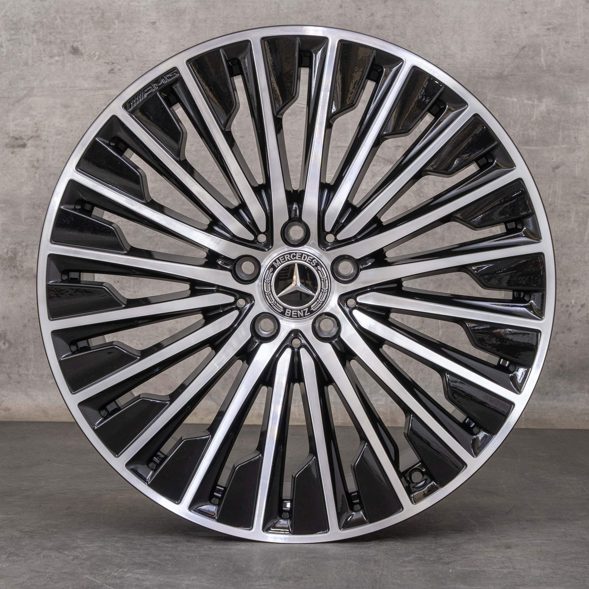 Jantes originais Mercedes Benz Classe E AMG 20 polegadas W214 S214 A2144010500 A2144010600 preto polido NOVO
