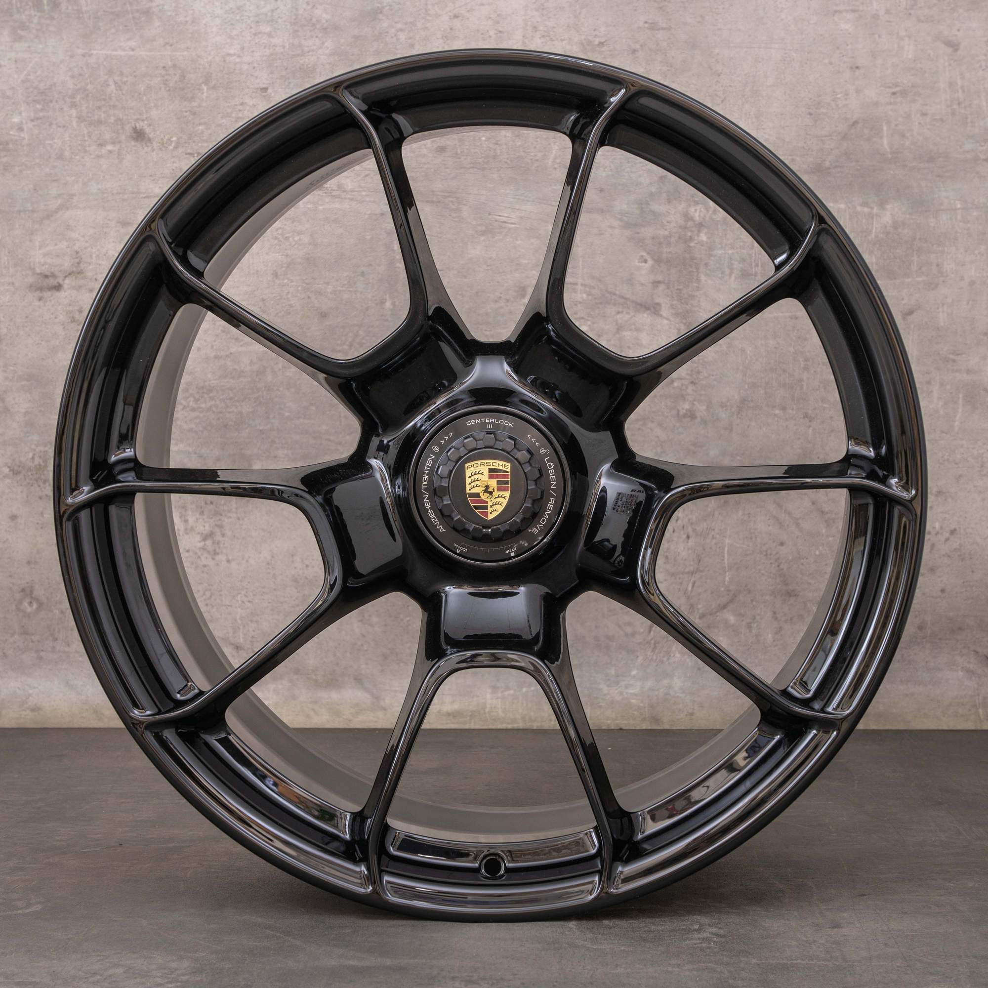 Originele Porsche 992 I velgen 20 21 inch Turbo S 992601025AF 992601025AG Exclusief zwart glans NIEUW
