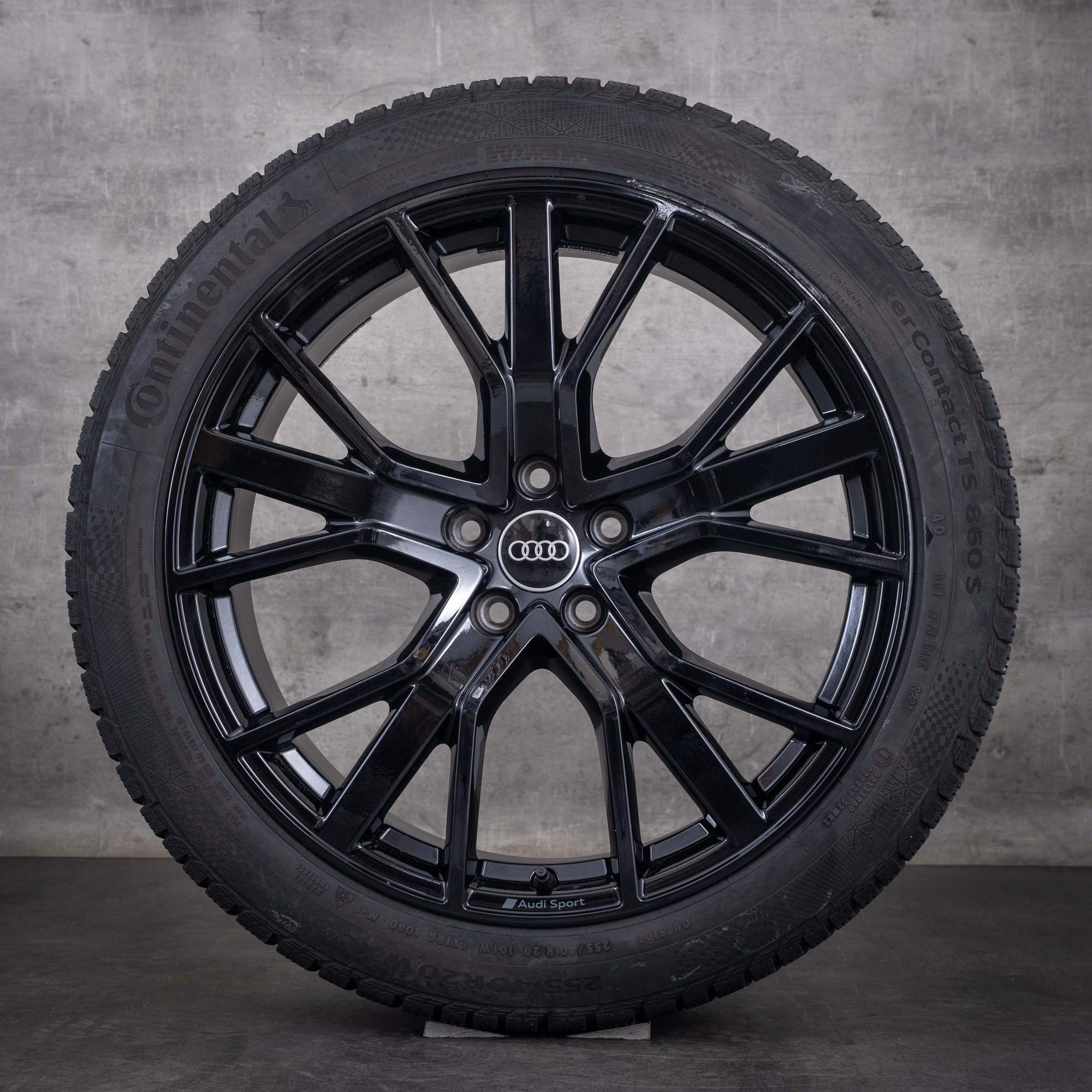 Original Audi Q3 RSQ3 Winterräder 20 Zoll F3 Felgen 83A601025T schwarz glanz