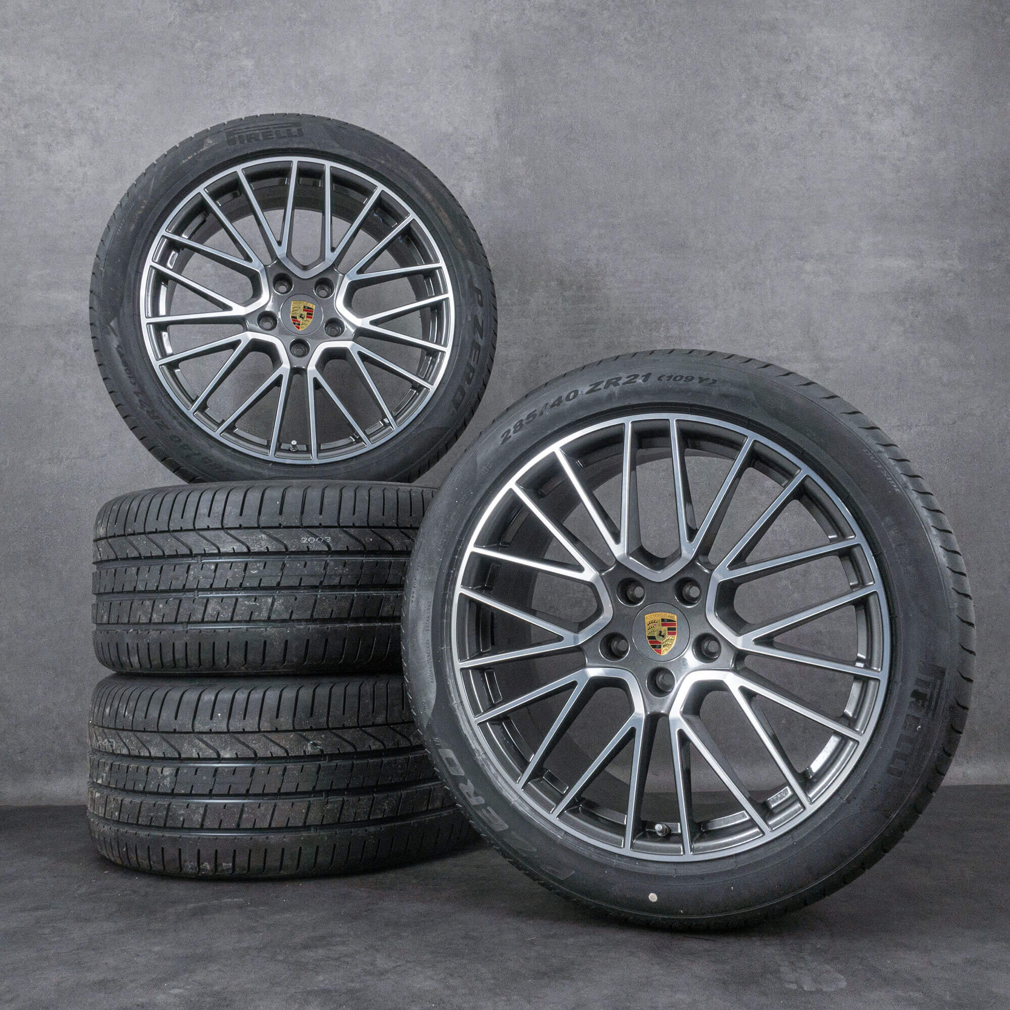 Jantes originales Porsche Cayenne 21 pouces 9Y0044661H Pneus d'été