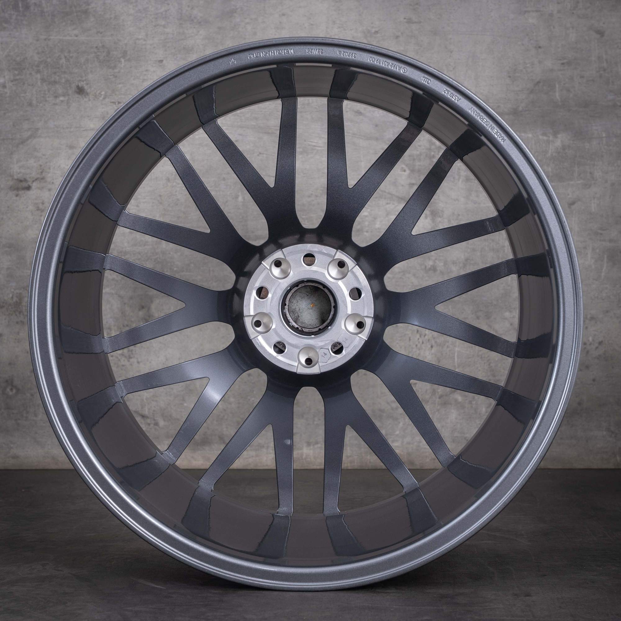 Jante originale Mercedes-Benz AMG GT de 21 de inci C192 A1924012000 culoare „Himalaya Grey” jante diamantate NOI