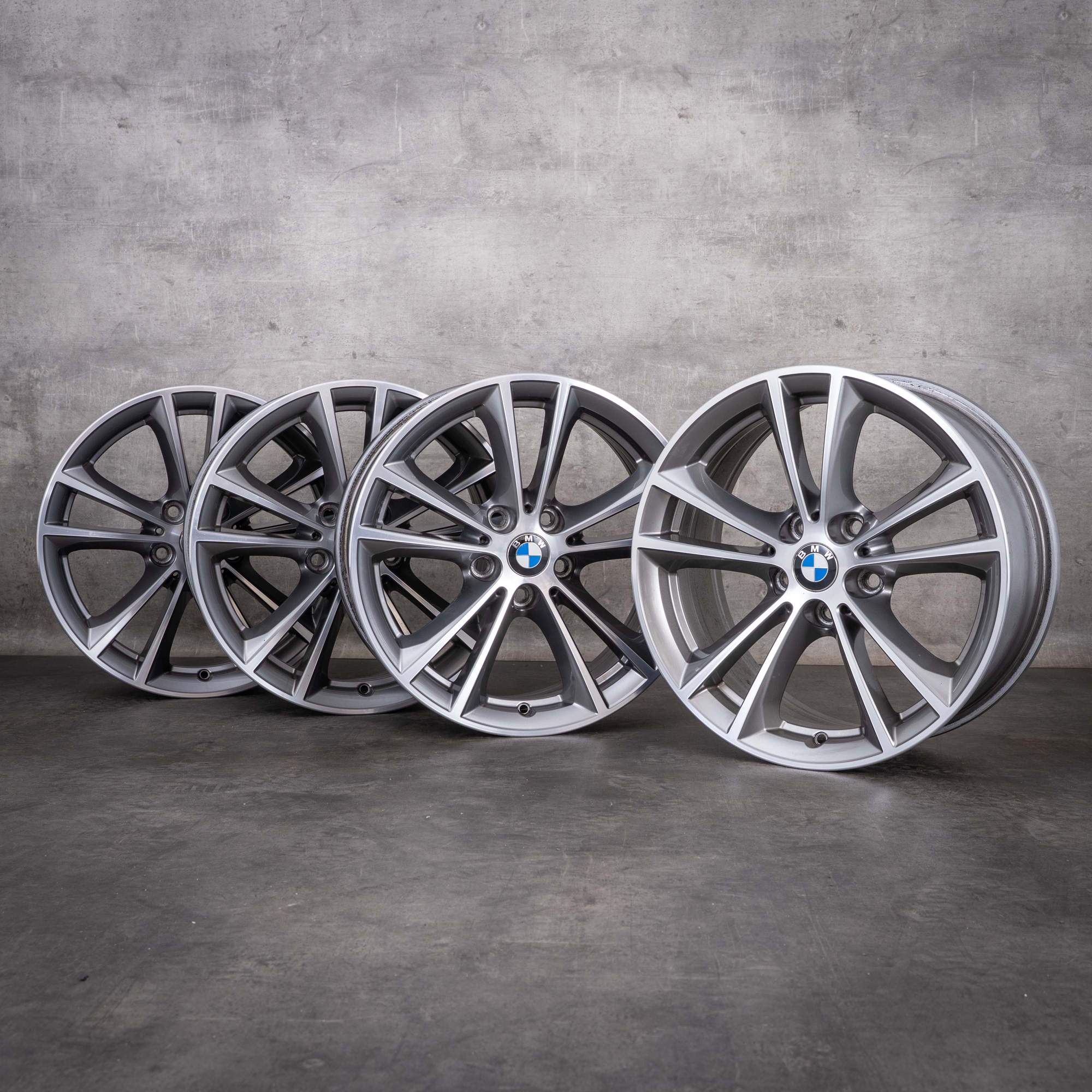 Alkuperäiset BMW 5-sarjan 17 tuuman vanteet G30 G31 malli 631 tuotenumero 6863417 ferric grey diamond cut
