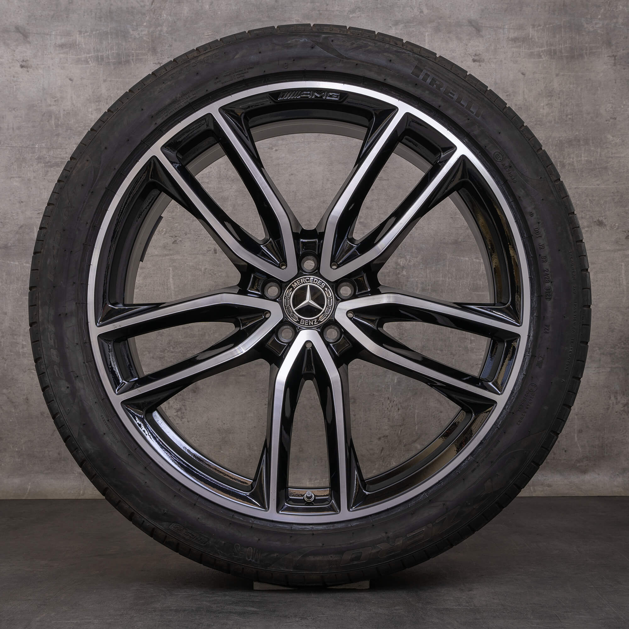 Oryginał Mercedes Benz GL GLS AMG koła 23 cale X167 letnie A1674017700 A1674017800 czarne Polerowane