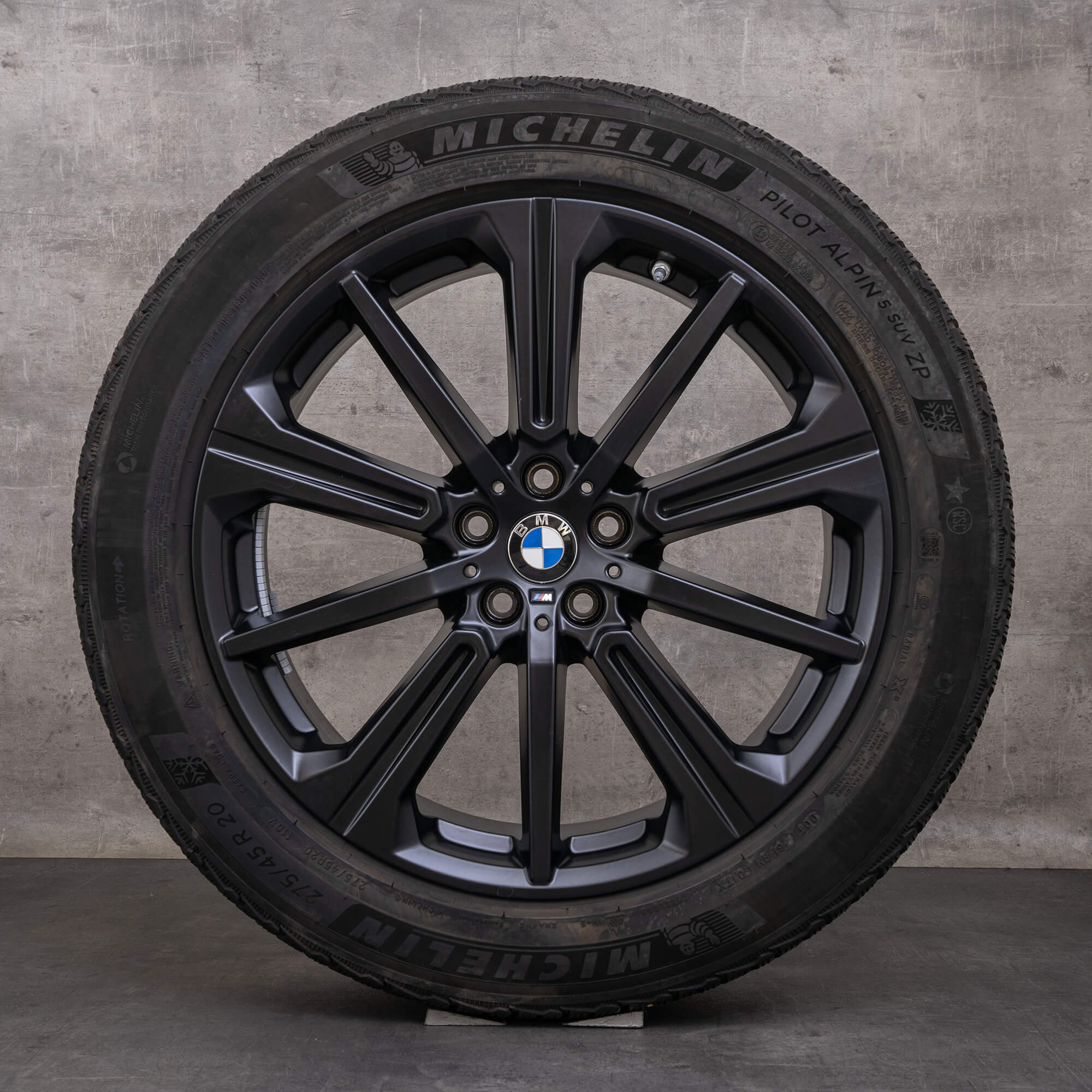 Original BMW X5 X6 Winterräder 20 Zoll G05 G06 Felgen Styling 748 M 6883765 schwarz matt
