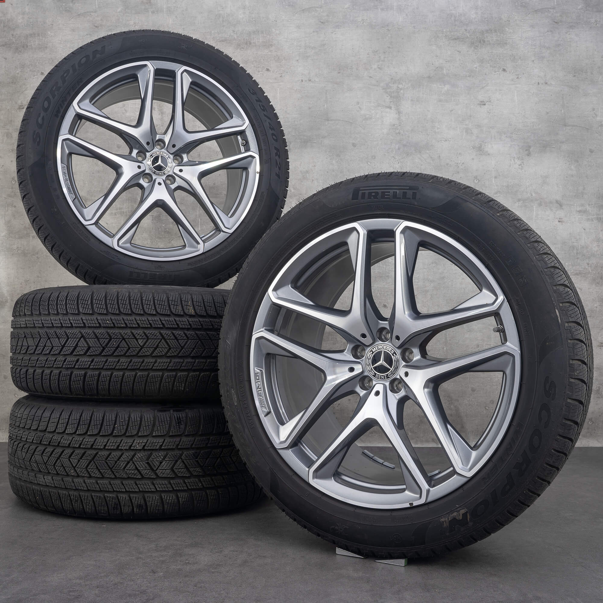 Originale AMG Mercedes Benz GLE 53 63 21 tommer vinterdæk