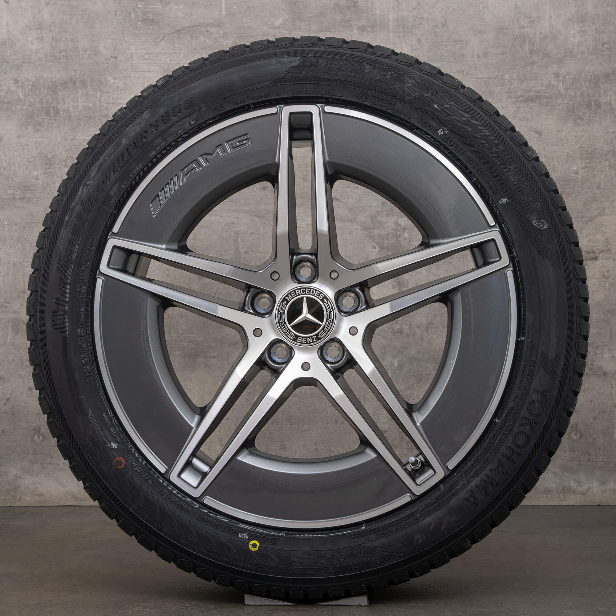 Original AMG Mercedes Benz E-Klasse Winterreifen 19 Zoll W214 S214 Felgen A2144010300 A2144010400 NEU
