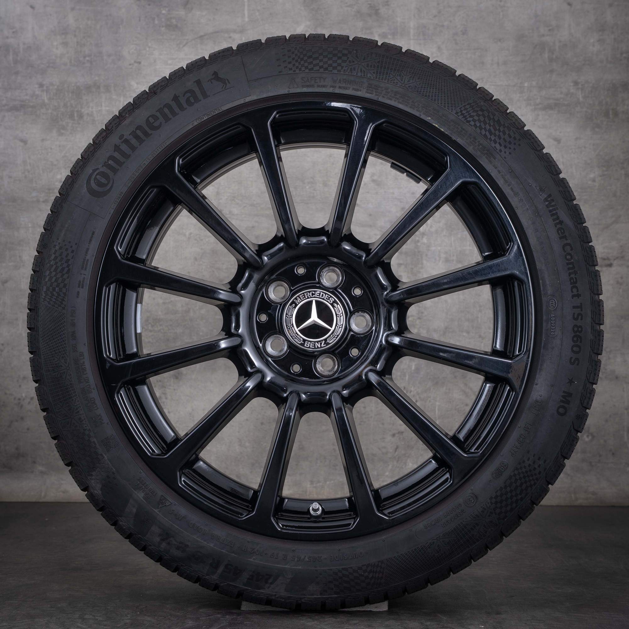 Oryginalne felgi Mercedes-Benz Klasy E 19 cali W214 S214 – koła letnie A2144013800, czarne